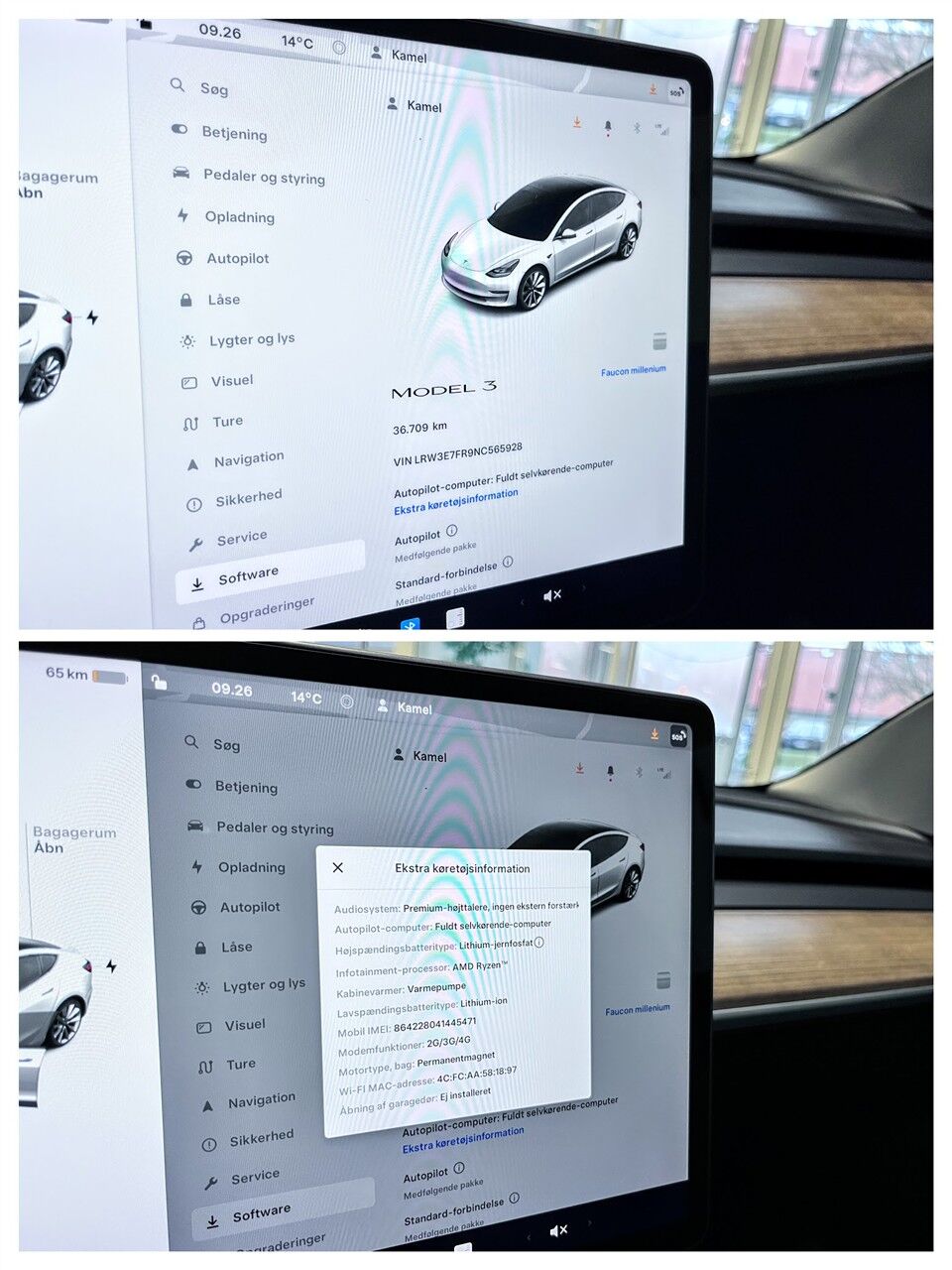Billede af Tesla Model 3 EL Standard Range 283HK Aut.