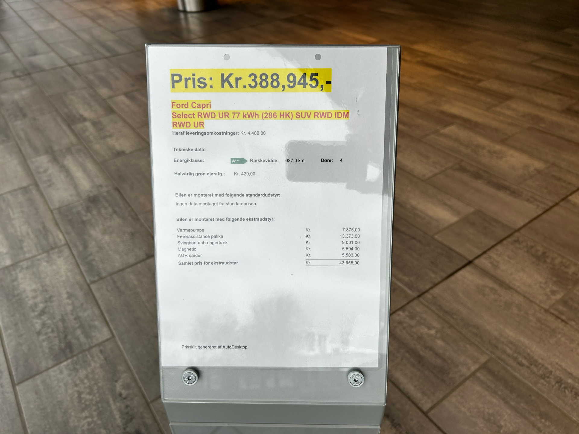 Billede af Ford Capri EL UR Select 286HK 5d Aut.