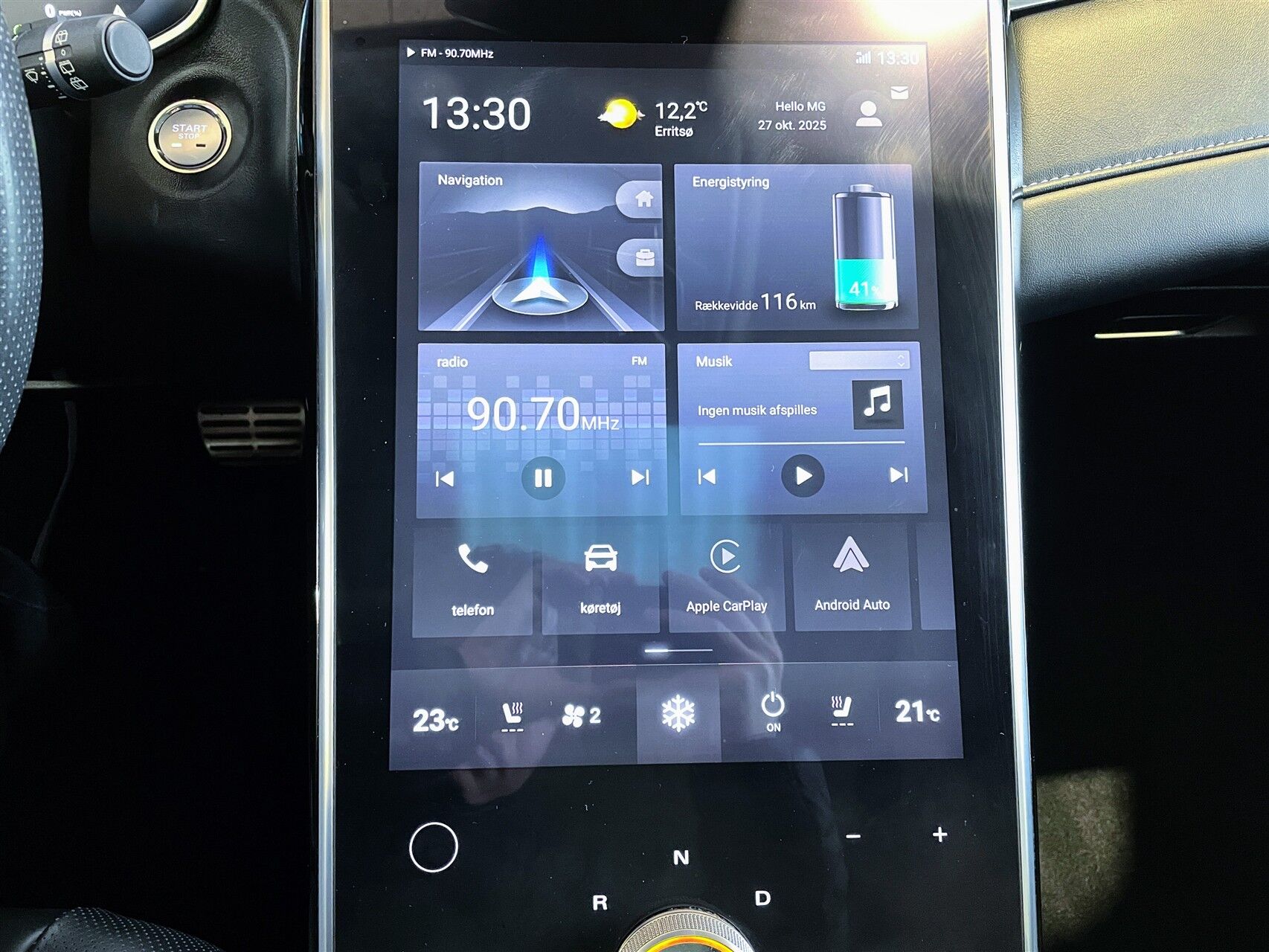 Billede af MG Marvel R EL Performance 4x4 288HK 5d Aut.