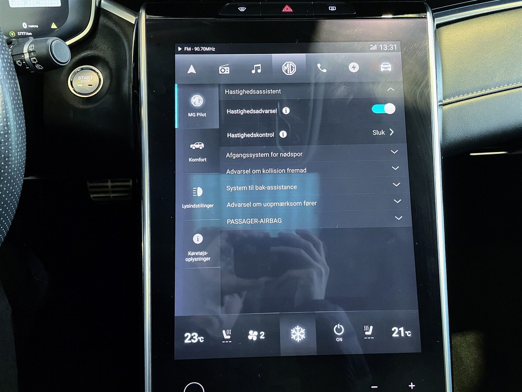 Billede af MG Marvel R EL Performance 4x4 288HK 5d Aut.