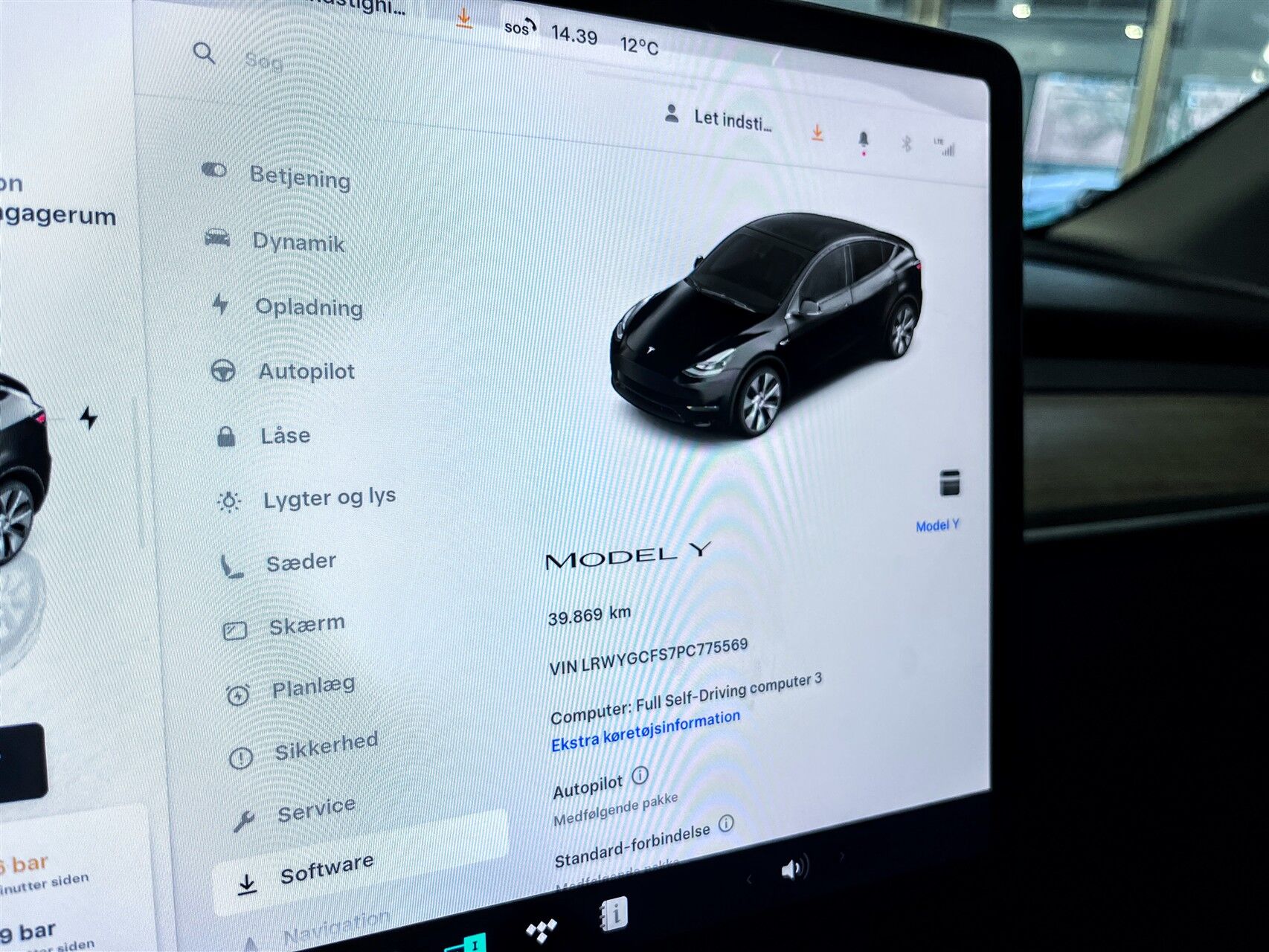 Billede af Tesla Model Y EL RWD 299HK 5d Aut.