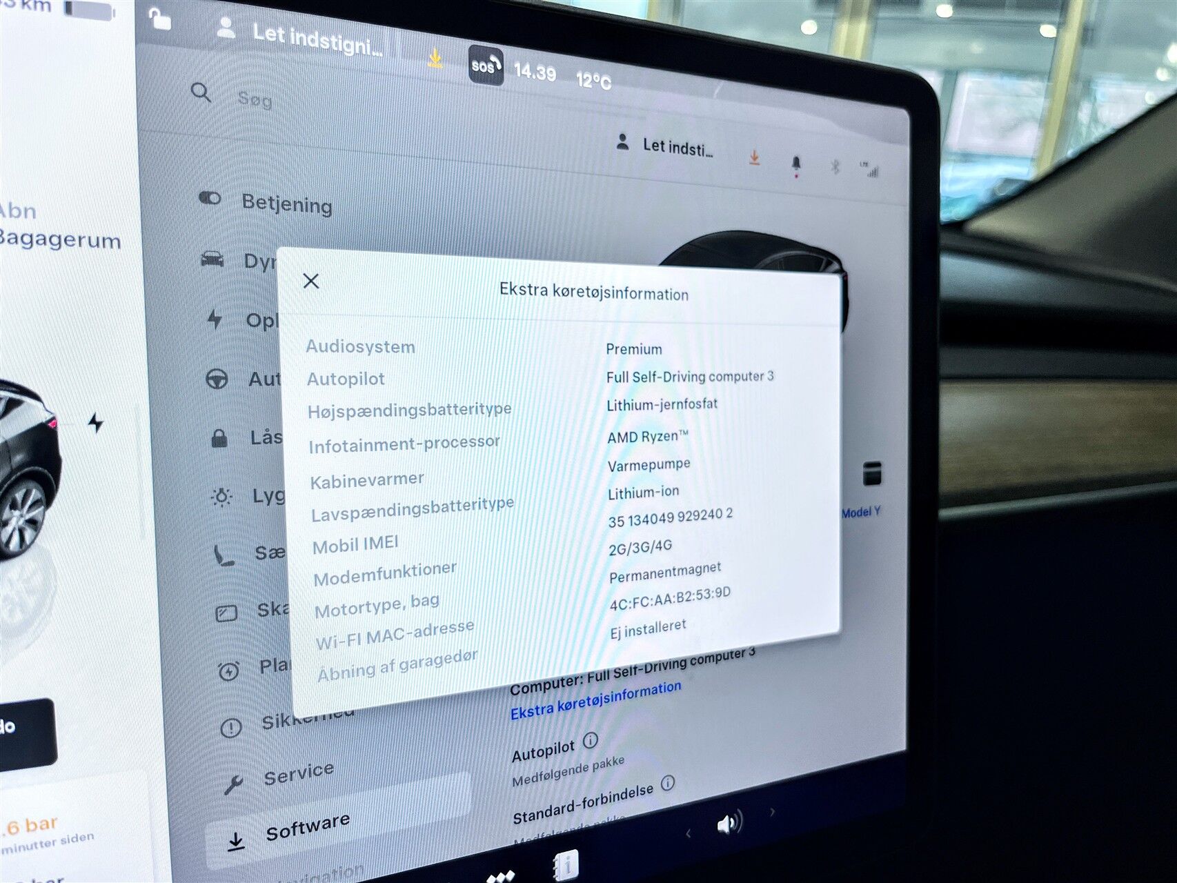 Billede af Tesla Model Y EL RWD 299HK 5d Aut.