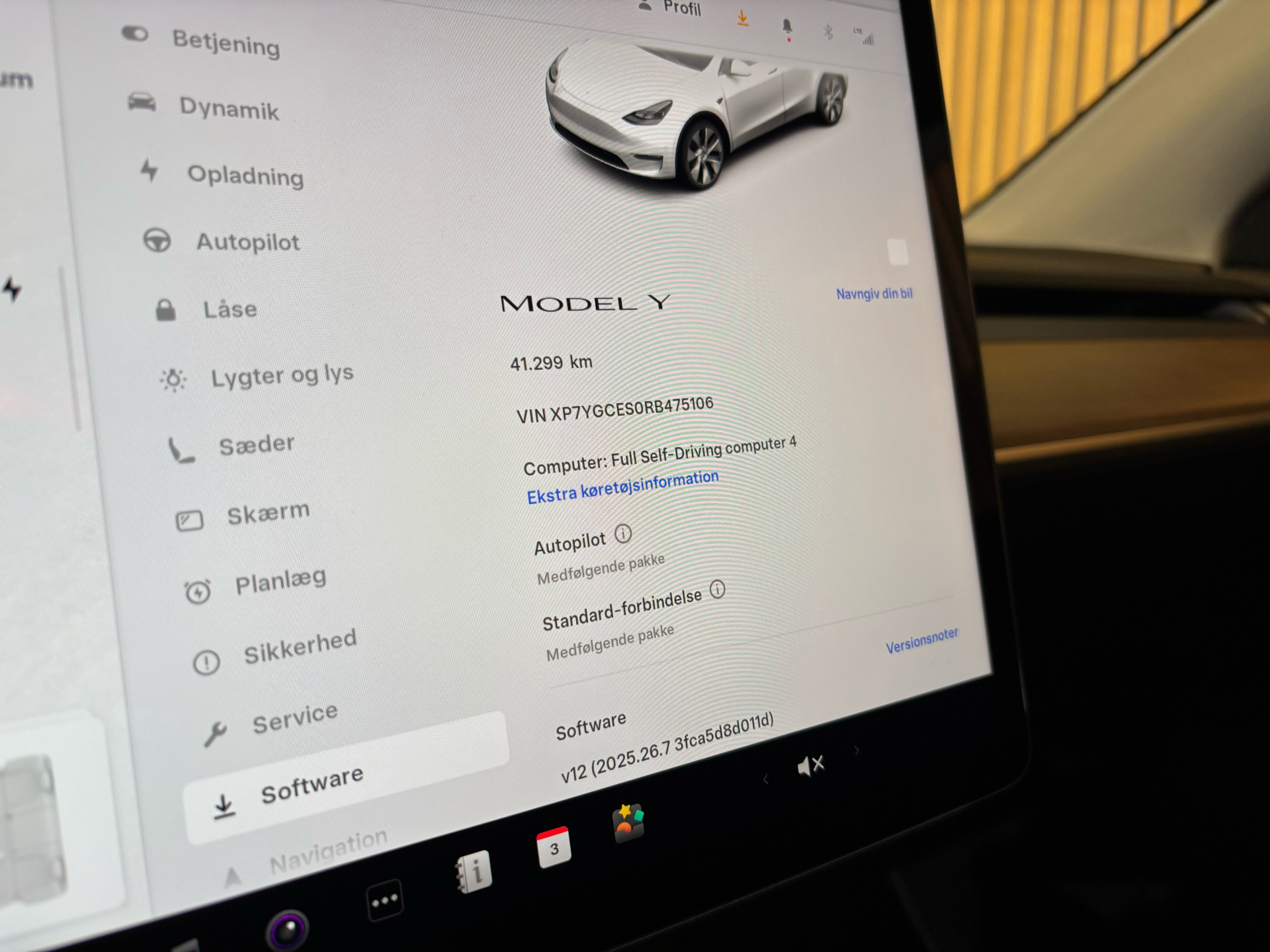 Billede af Tesla Model Y EL RWD 299HK 5d Aut.