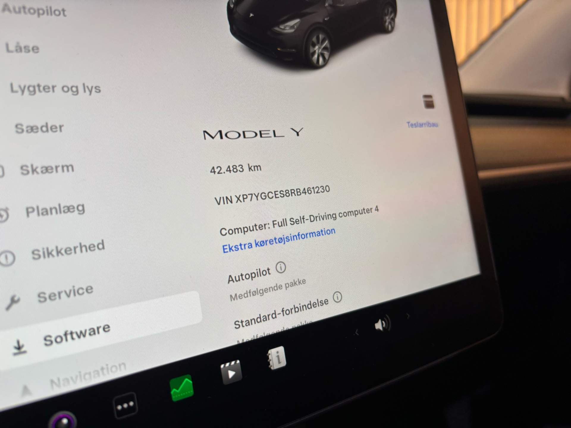 Billede af Tesla Model Y EL RWD 299HK 5d Aut.