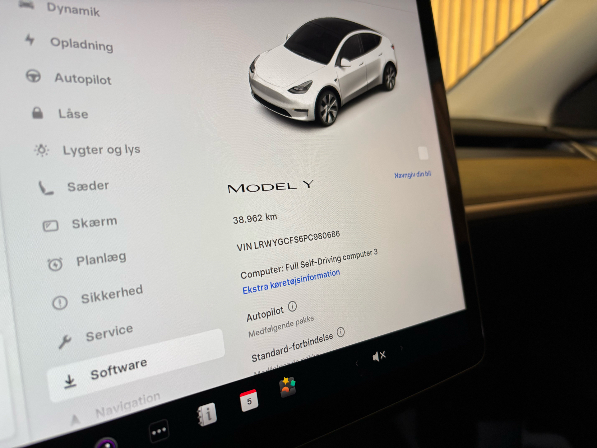 Billede af Tesla Model Y EL RWD 299HK 5d Aut.