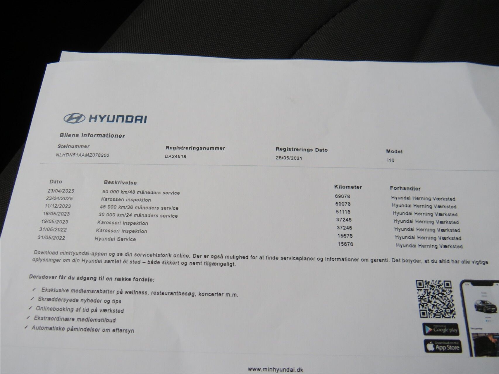 Billede af Hyundai i10 1,0 Advanced 67HK 5d