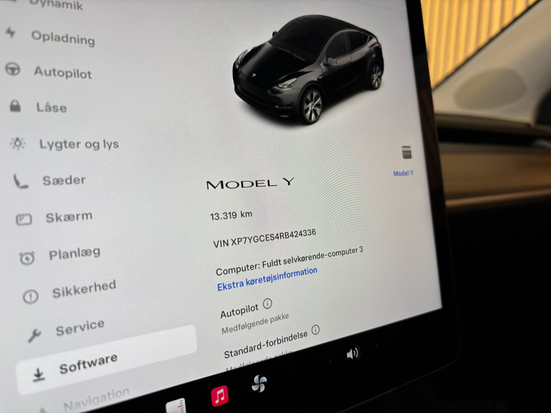 Billede af Tesla Model Y EL RWD 299HK 5d Aut.