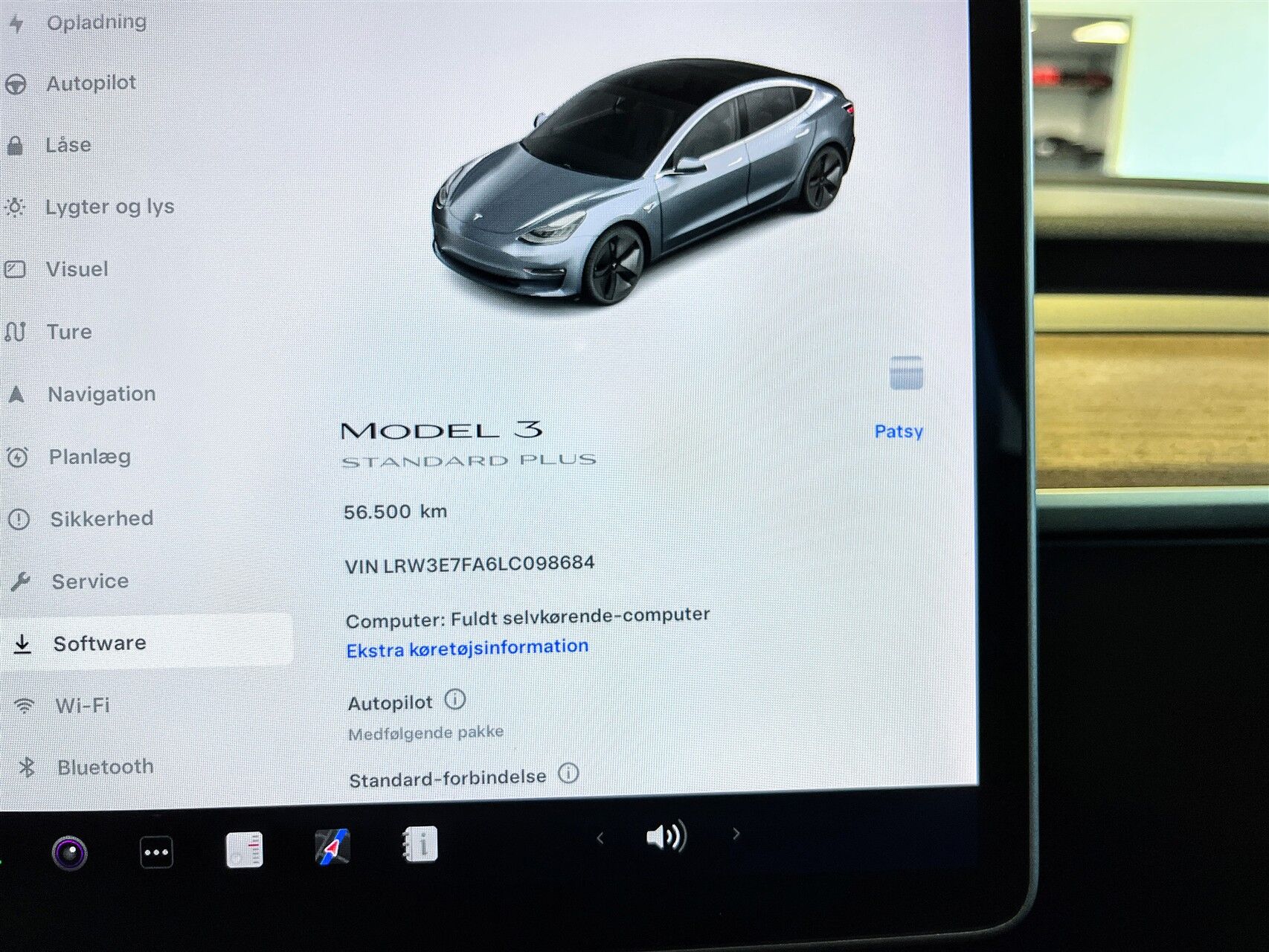 Billede af Tesla Model 3 EL Standard Range Plus 325HK Aut.