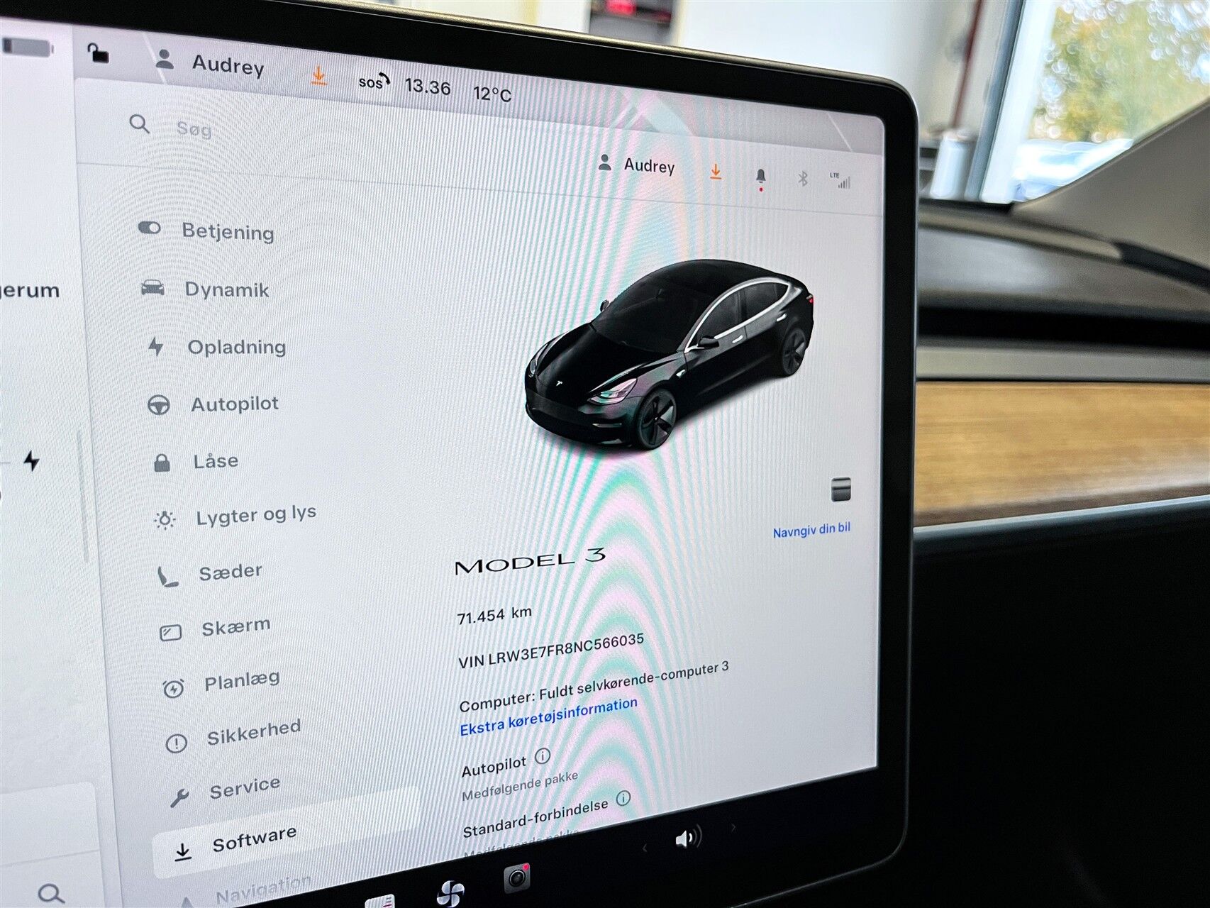Billede af Tesla Model 3 EL Standard Range Plus 325HK Aut.