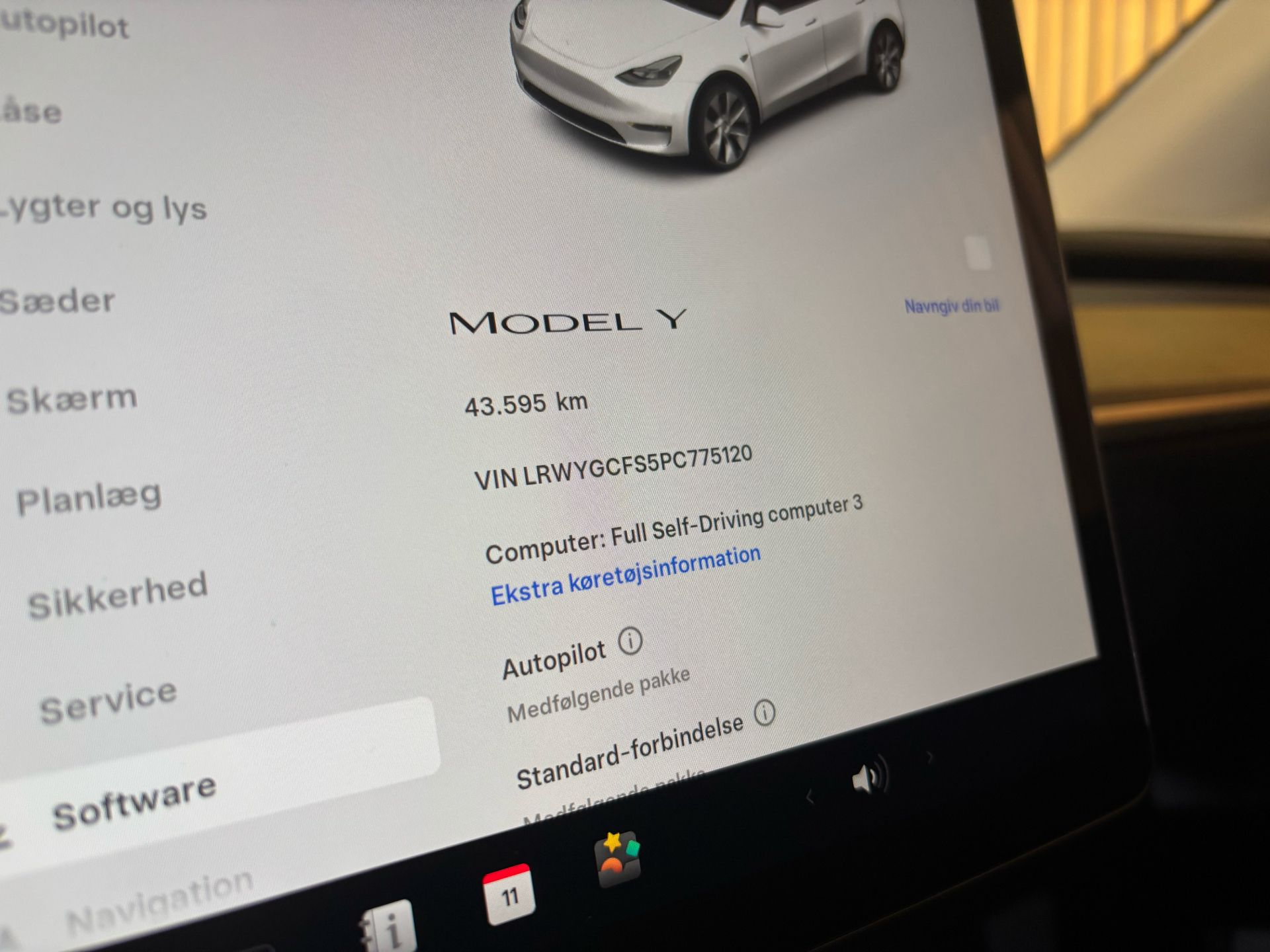Billede af Tesla Model Y EL RWD 299HK 5d Aut.