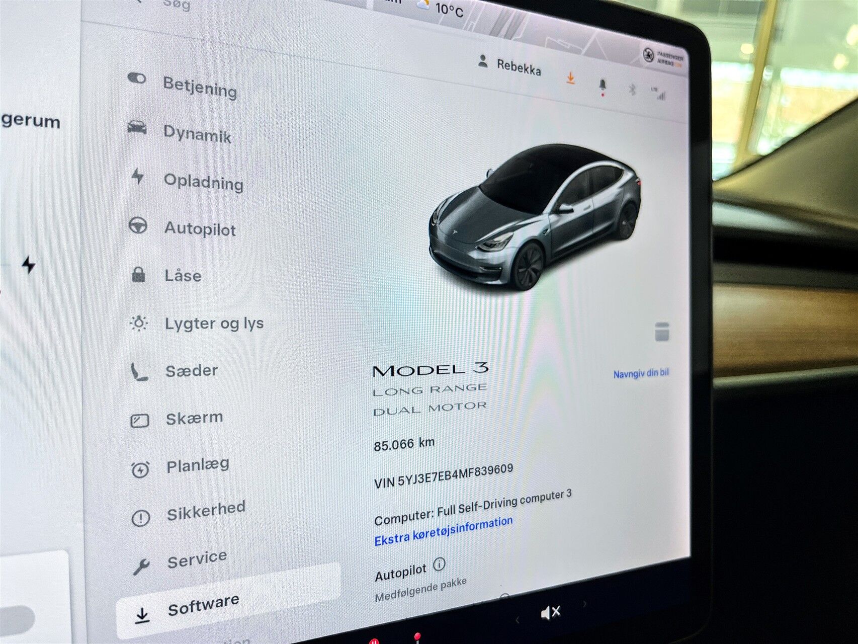 Billede af Tesla Model 3 EL Long Range AWD 498HK Aut.