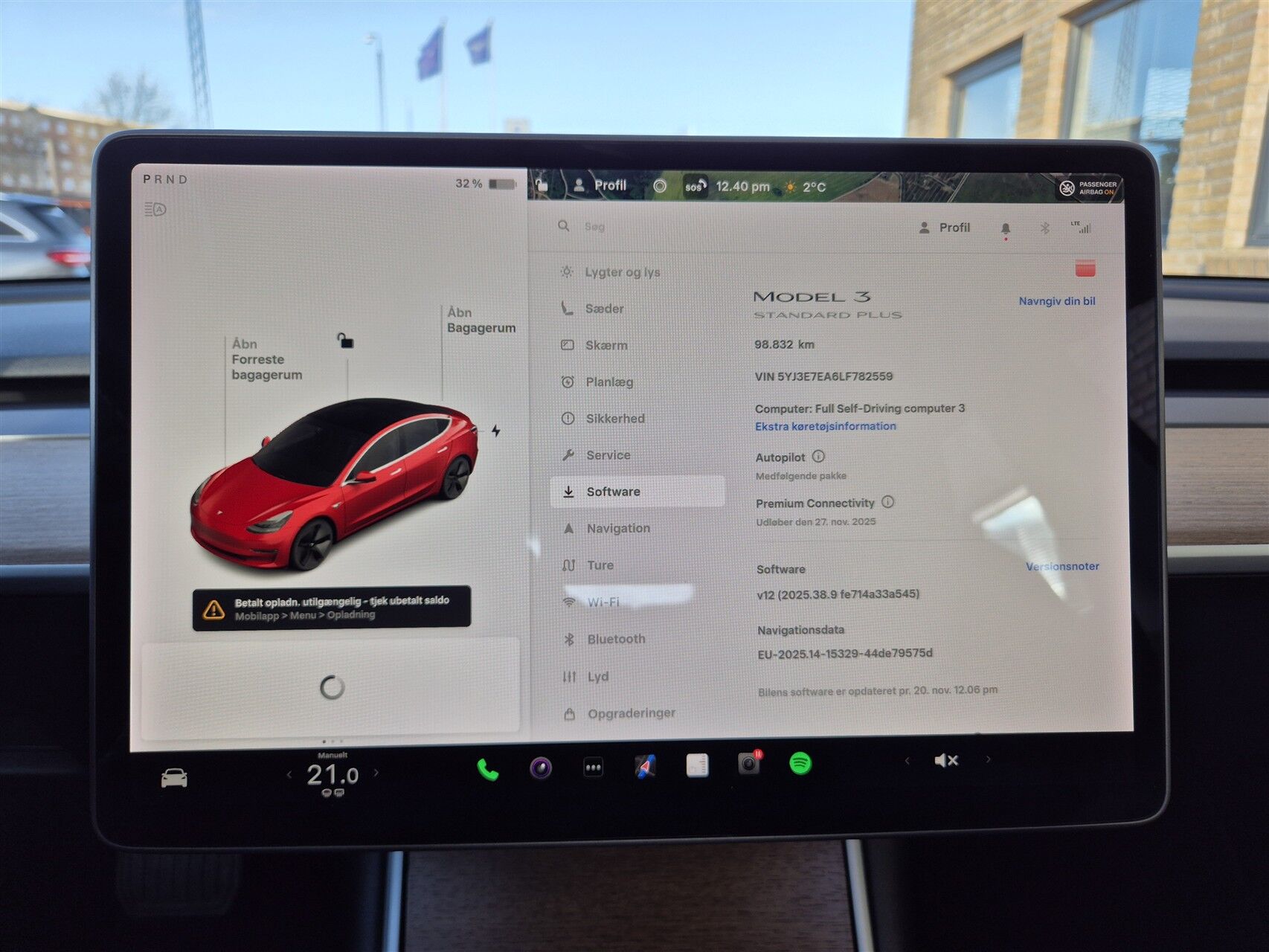 Billede af Tesla Model 3 EL Standard Range Plus 283HK Aut.