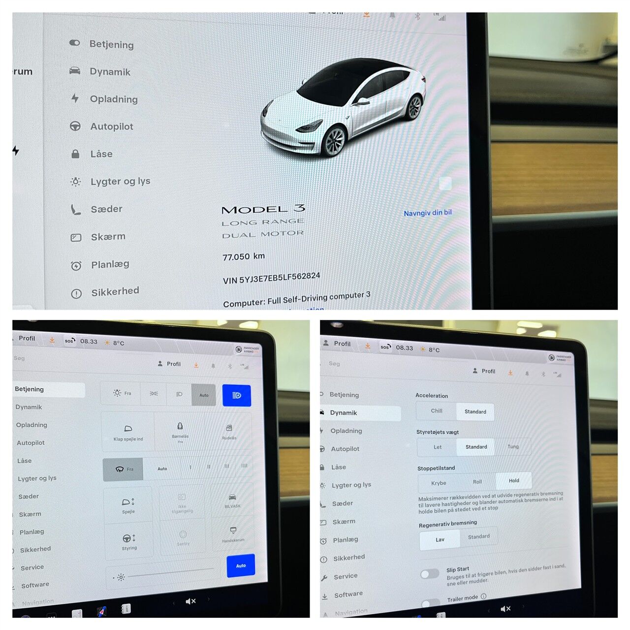 Billede af Tesla Model 3 EL Long Range AWD 490HK Aut.