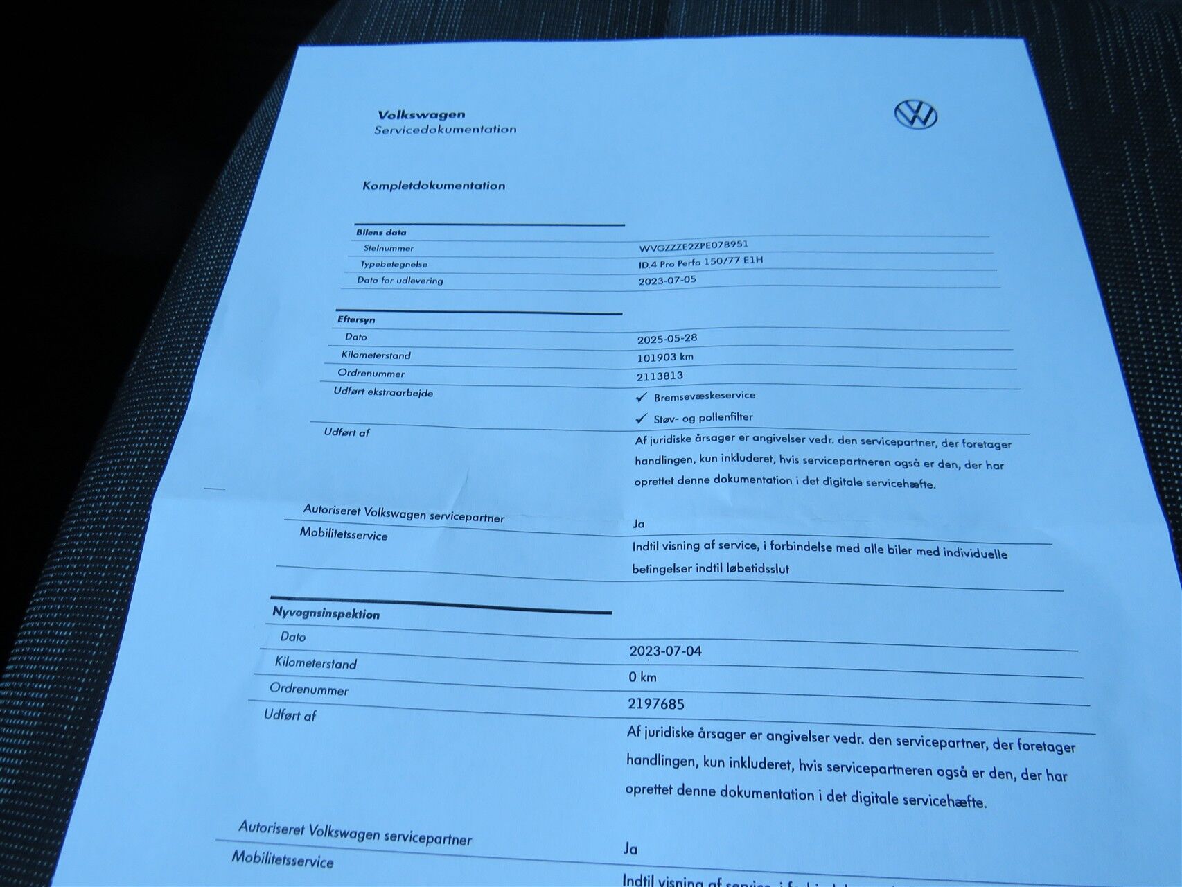 Billede af VW ID.4 EL Pro Business Performance 204HK 5d Aut.