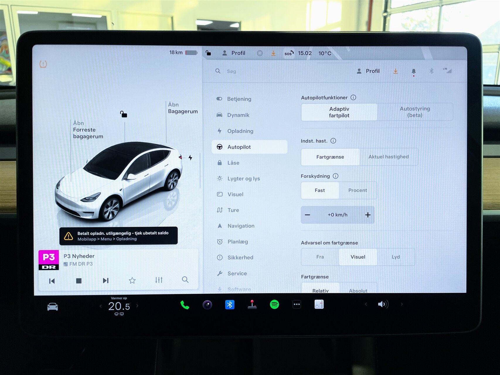 Billede af Tesla Model Y EL RWD 299HK 5d Aut.