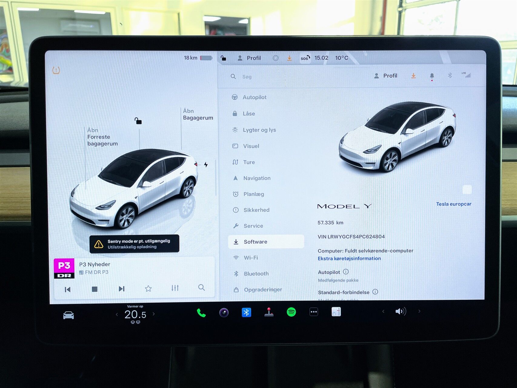 Billede af Tesla Model Y EL RWD 299HK 5d Aut.