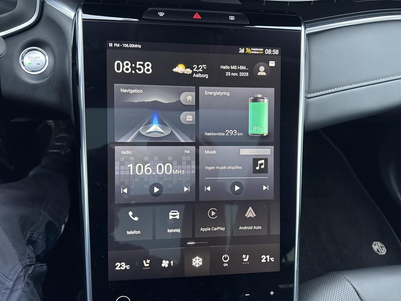 Billede af MG Marvel R EL Performance 4x4 288HK 5d Aut.