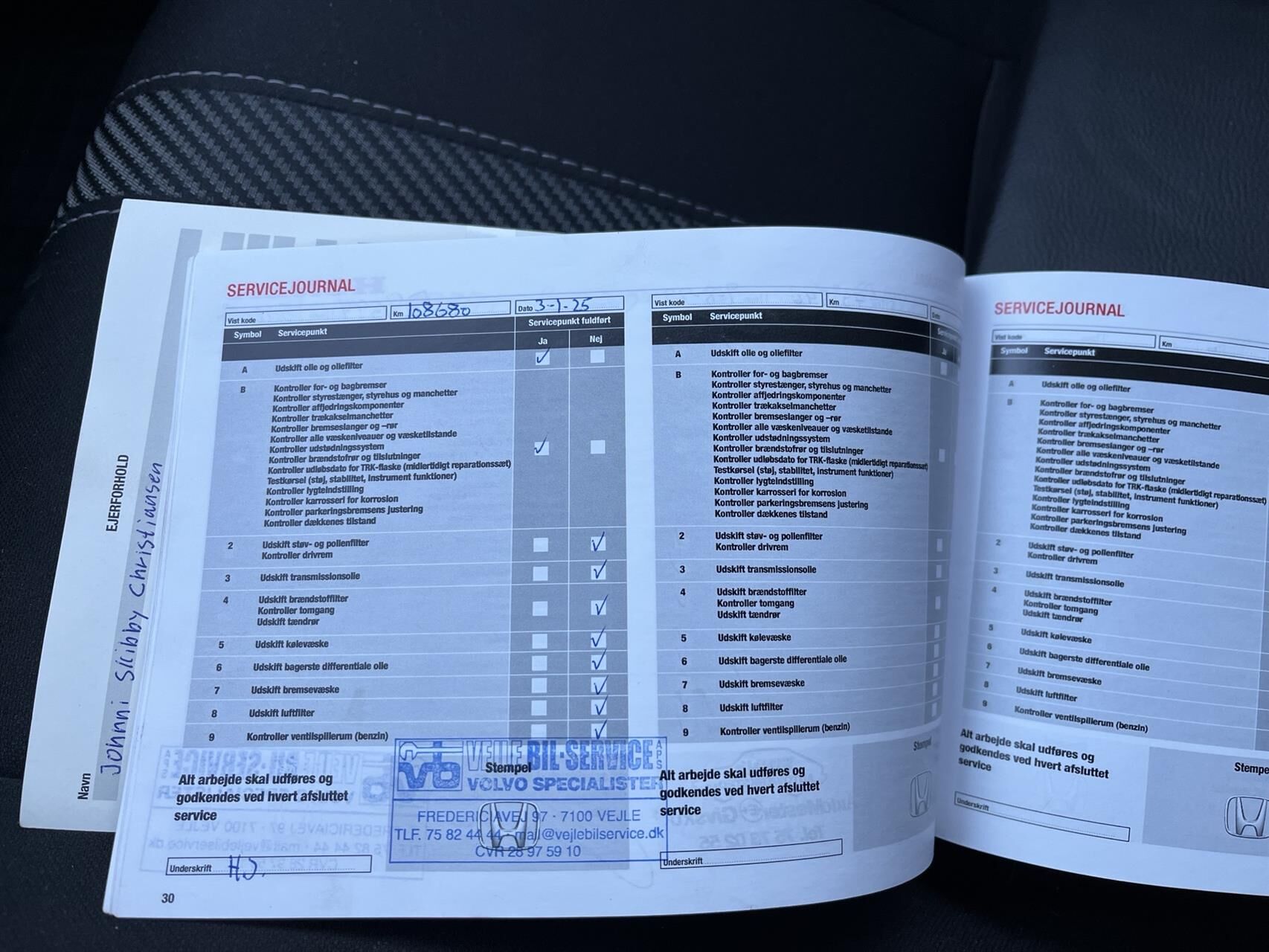 Billede af Honda Civic 1,0 VTEC Turbo Elegance Navi CVT 129HK 5d 6g Aut.