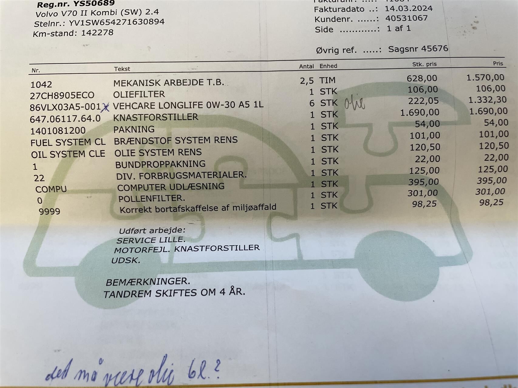 Billede af Volvo V70 2,4 140HK Stc