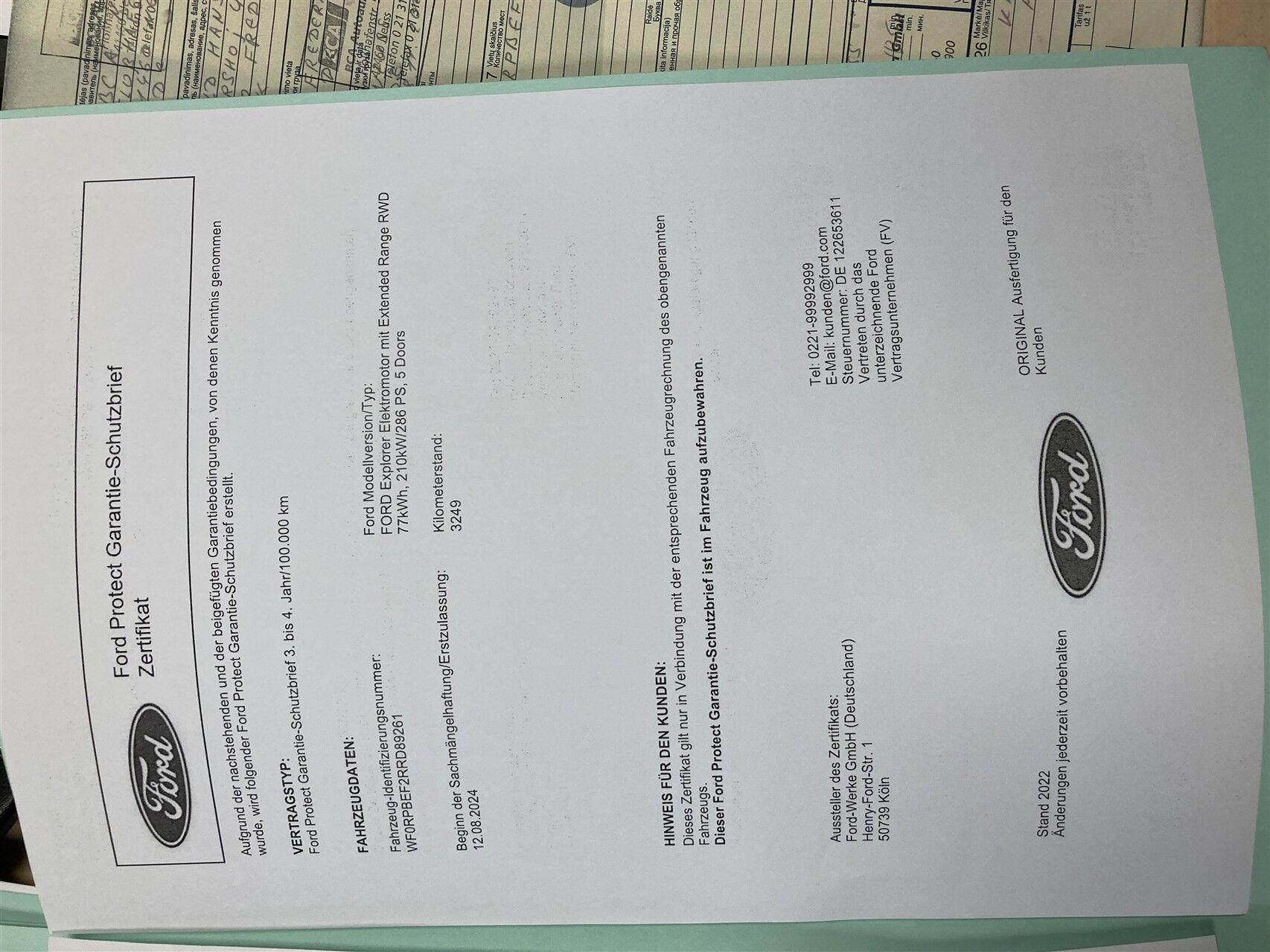 Billede af Ford Explorer EL UR Premium RWD 286HK 5d Aut.