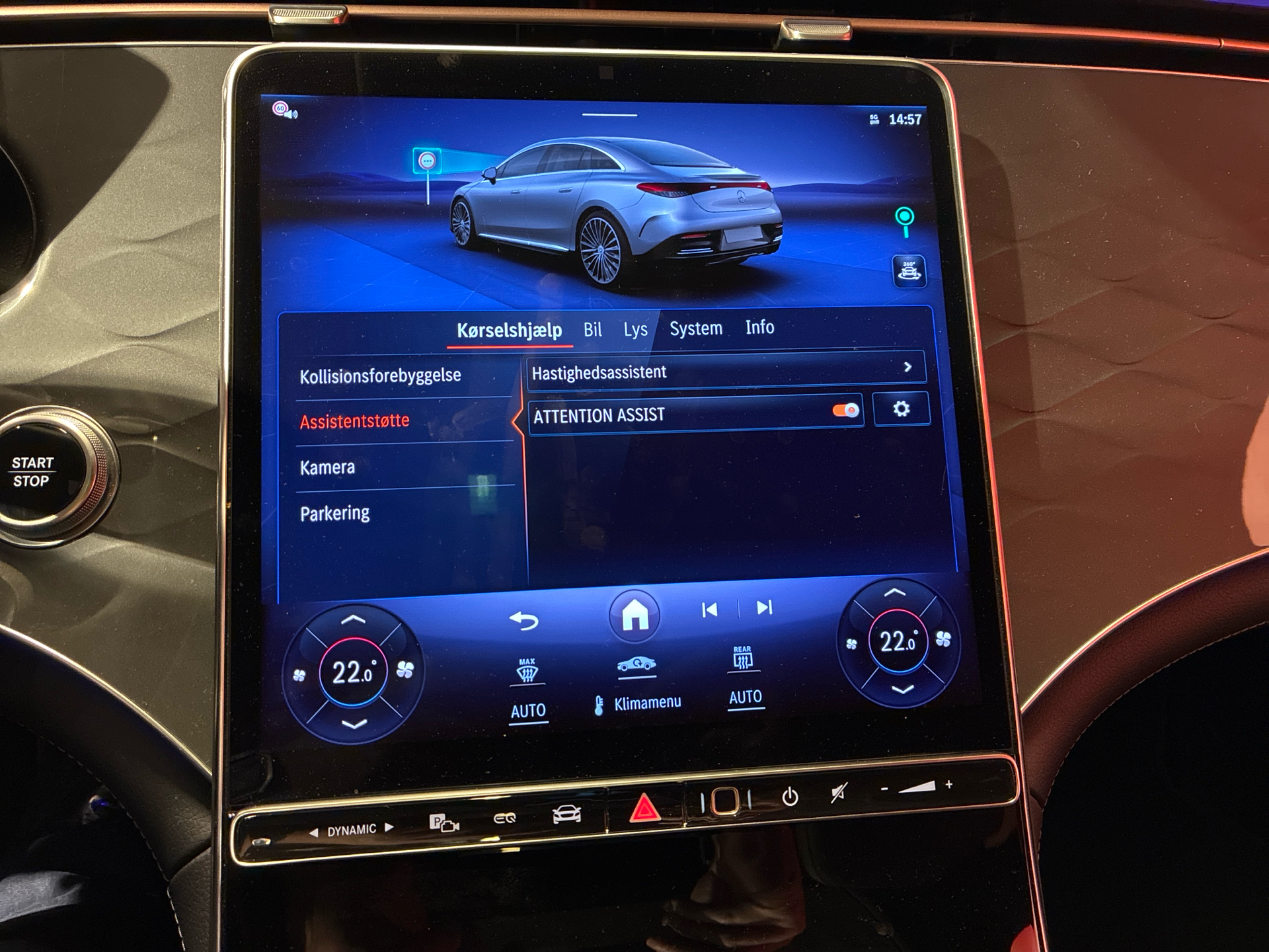 Billede af Mercedes-Benz EQE 300 EL AMG Line 245HK Aut.