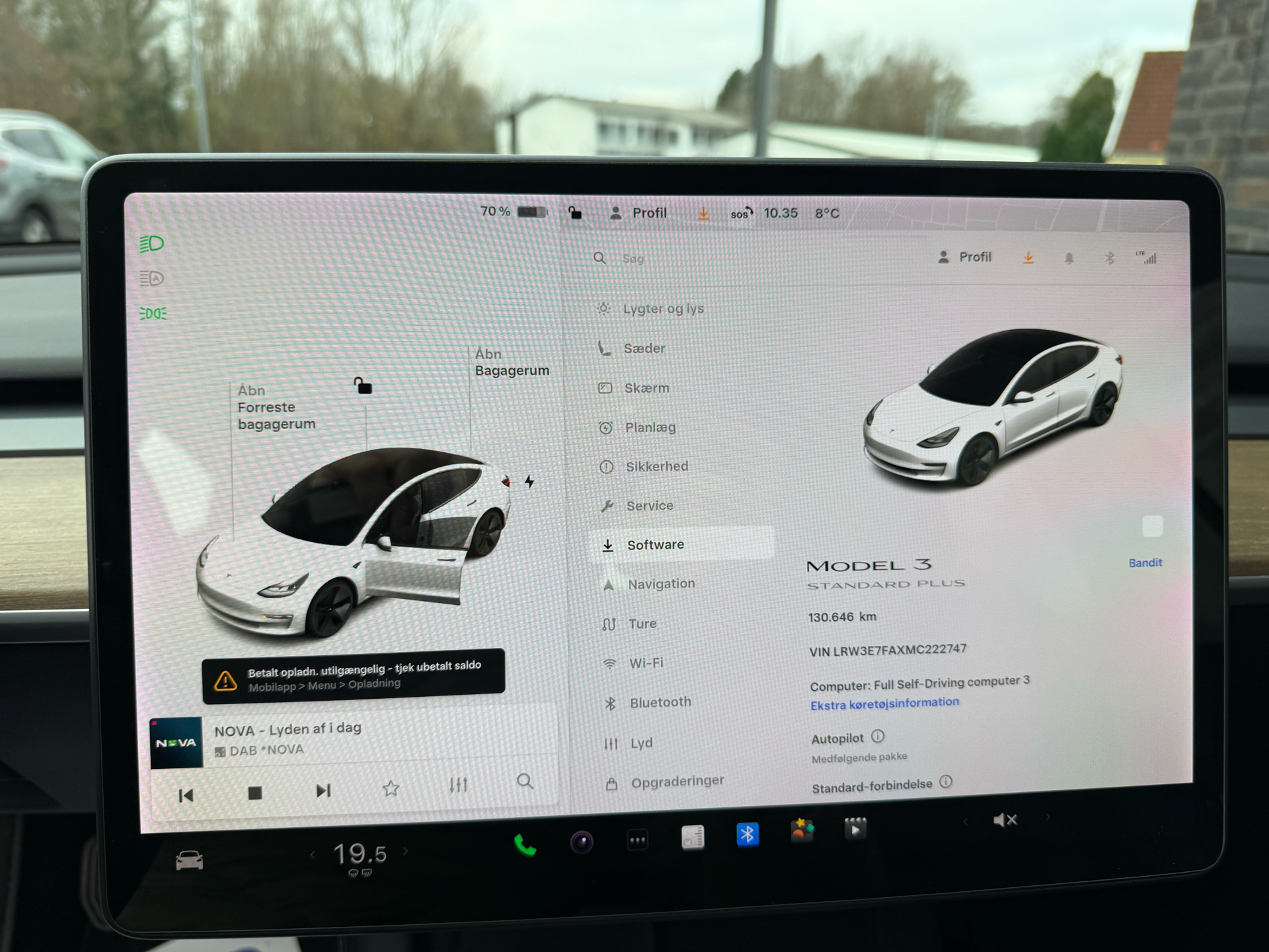 Billede af Tesla Model 3 EL Standard Range Plus 325HK Aut.