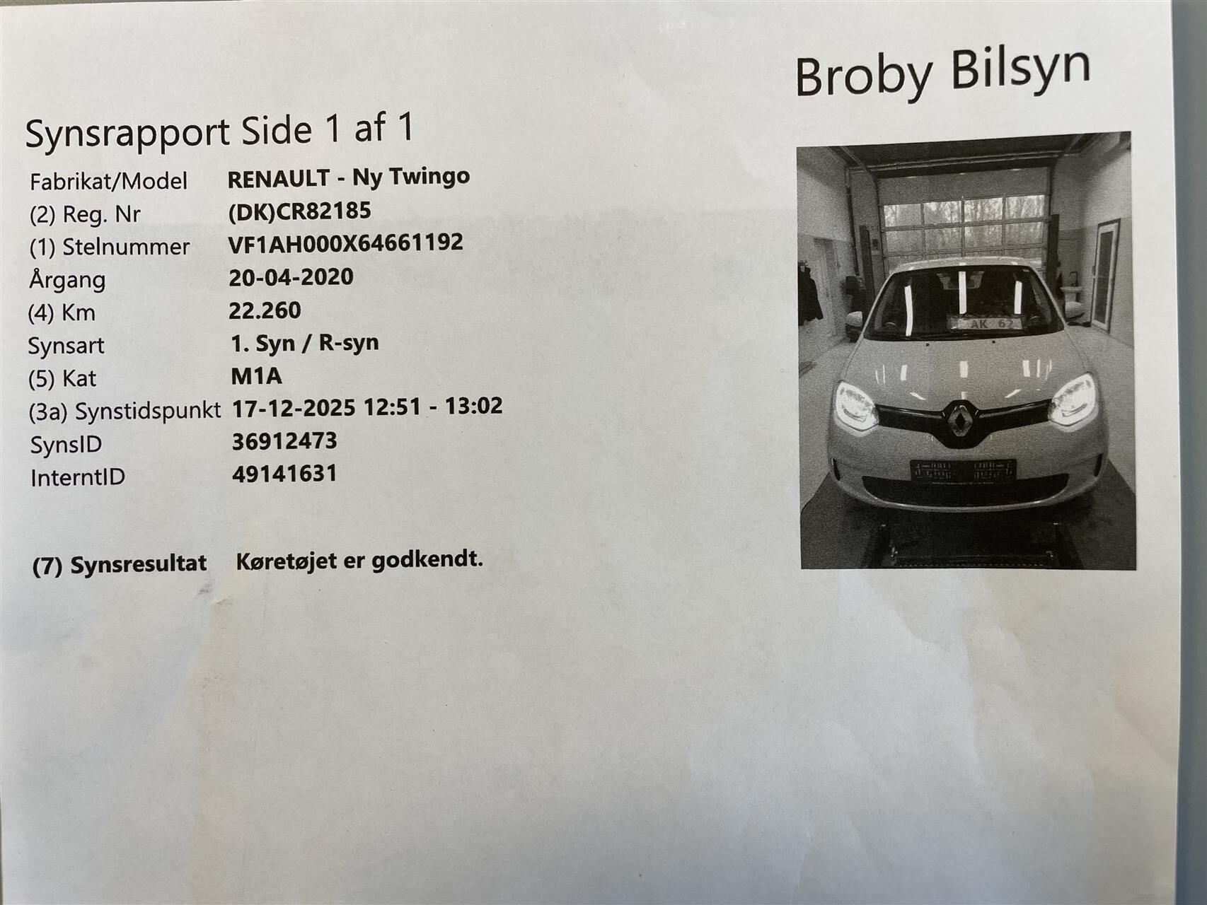 Billede af Renault Twingo 1,0 Sce Zen 75HK 5d