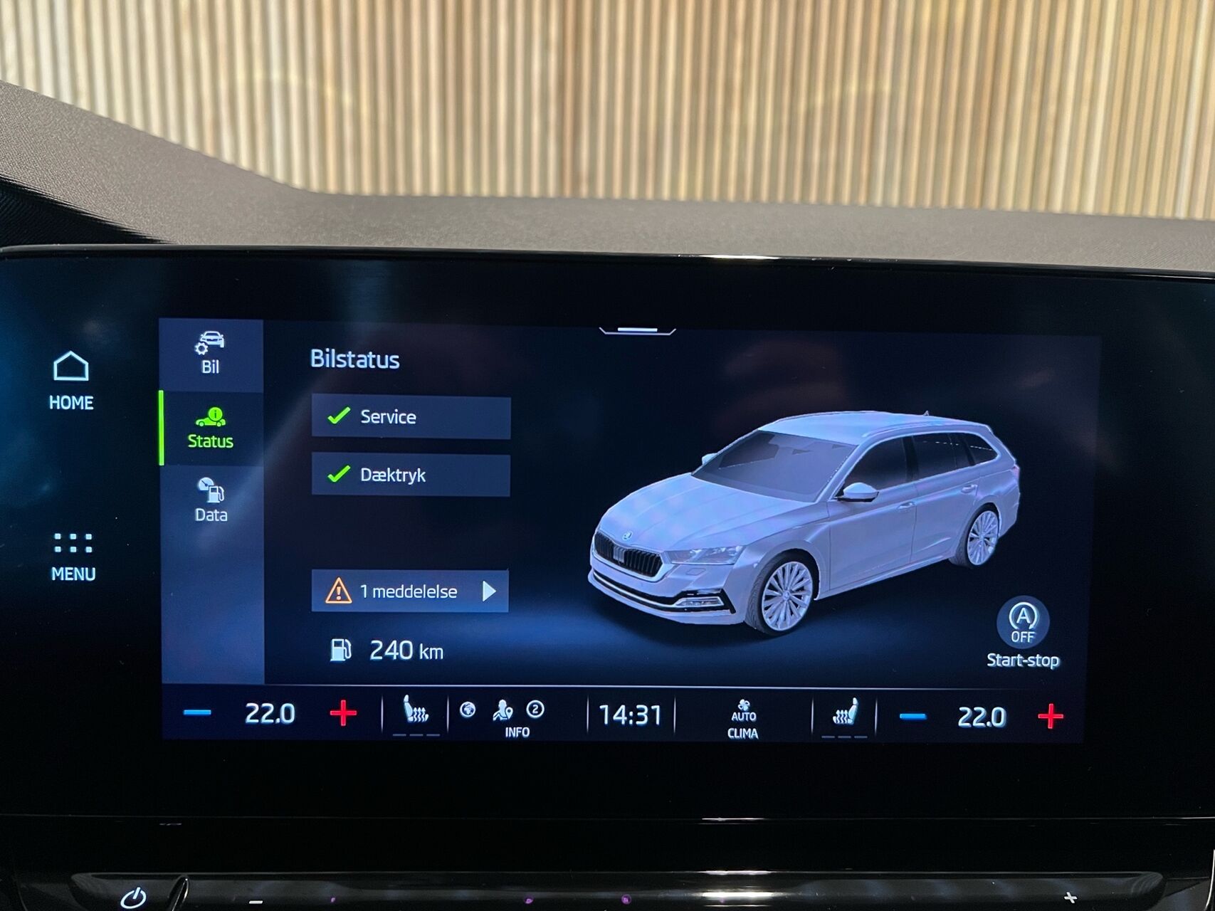 Billede af Skoda Octavia Combi 1,5 eTSI  Mild hybrid Style DSG 150HK Stc 7g Aut.