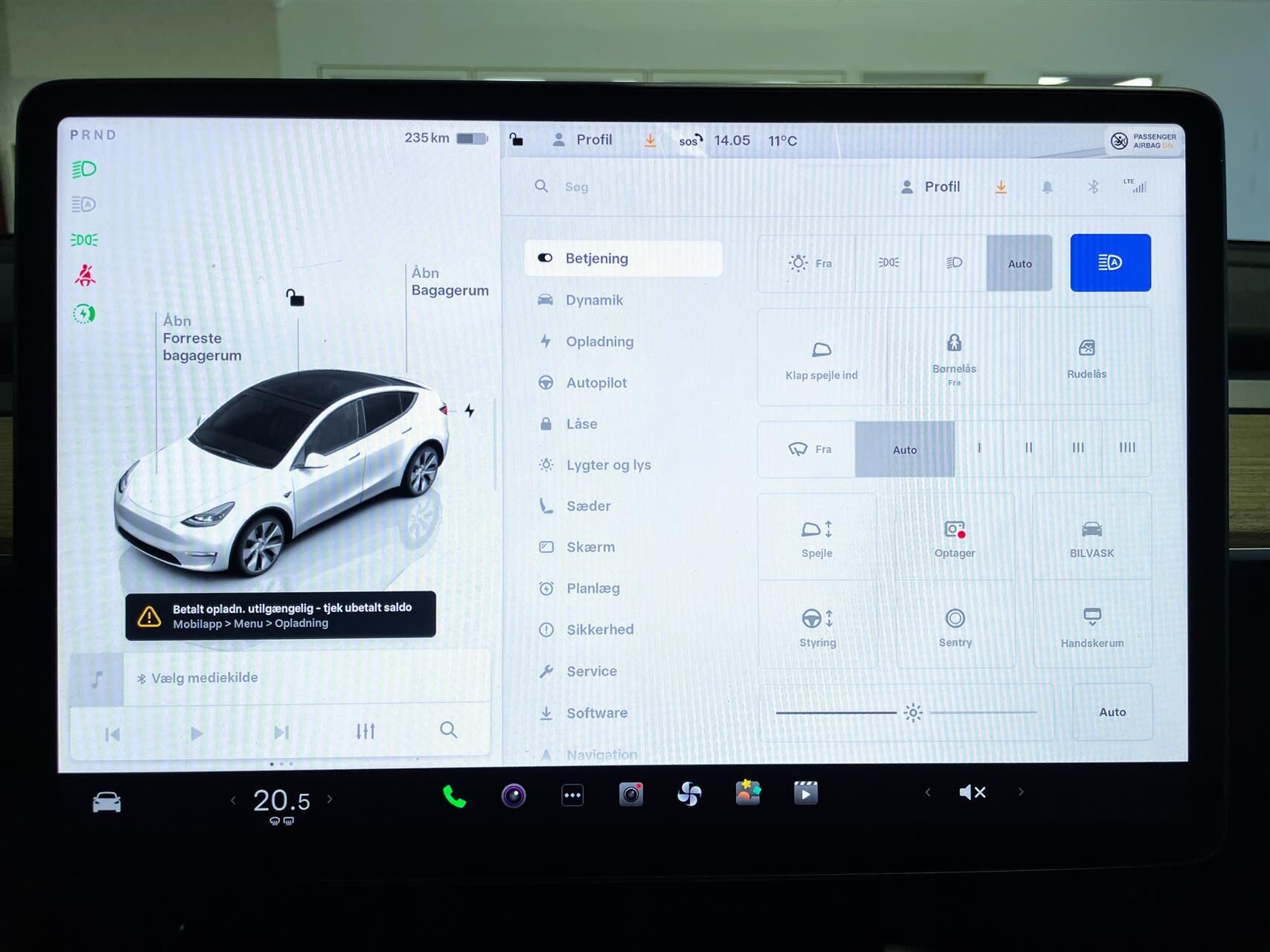 Billede af Tesla Model Y EL RWD 299HK 5d Aut.
