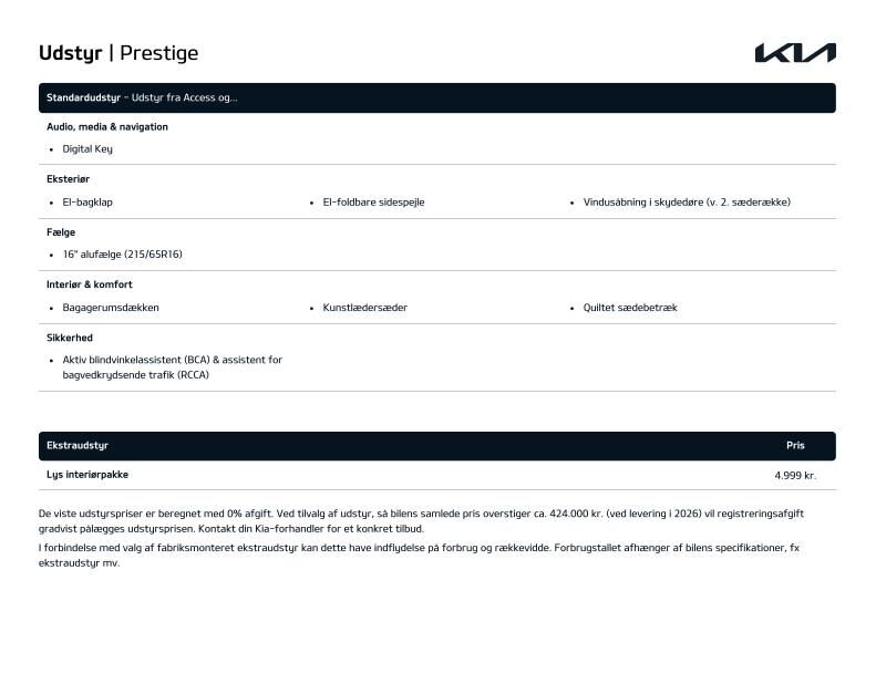 Billede af Kia PV5 Long Range Upgrade 163HK Aut.