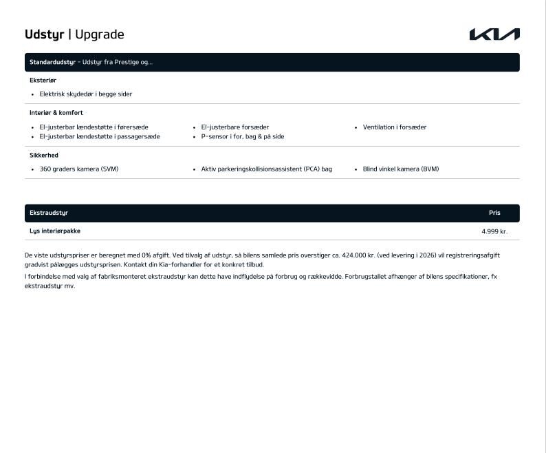 Billede af Kia PV5 Long Range Upgrade 163HK Aut.