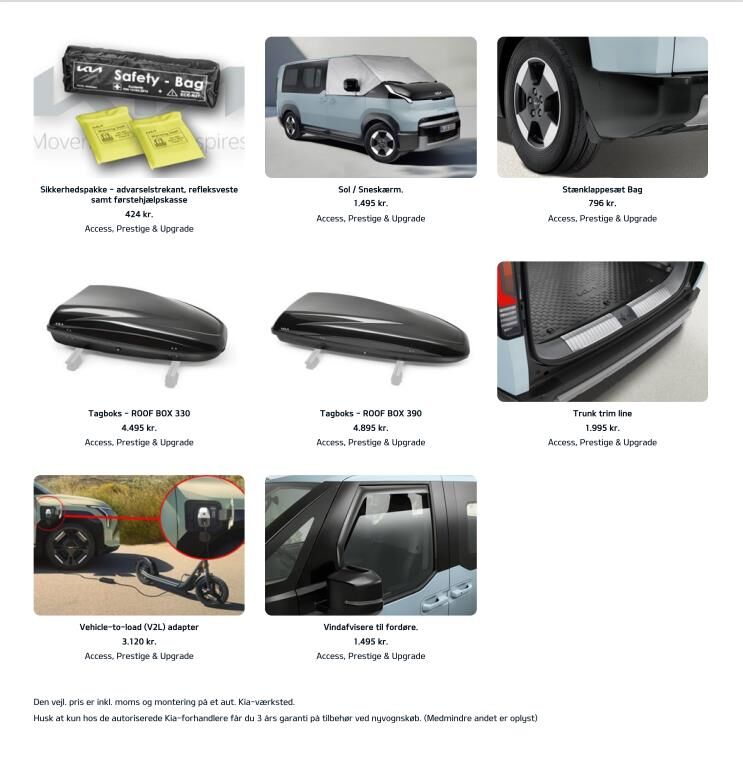 Billede af Kia PV5 Long Range Upgrade 163HK Aut.