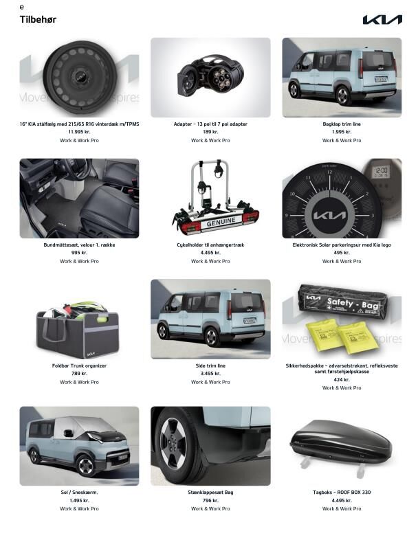 Billede af Kia PV5 Cargo L2H1 EL Standard Range Work 121HK Van Aut.