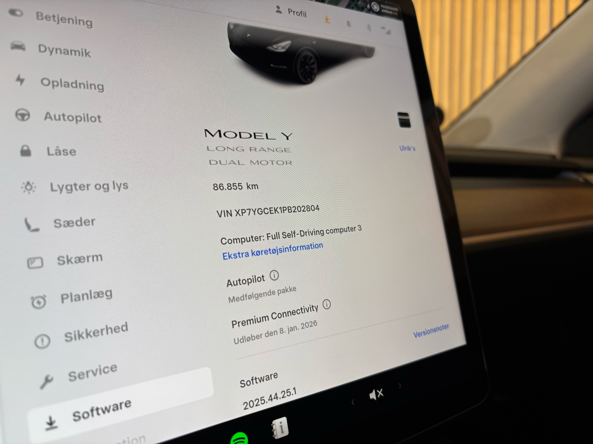 Billede af Tesla Model Y EL Long Range AWD 514HK 5d Aut.
