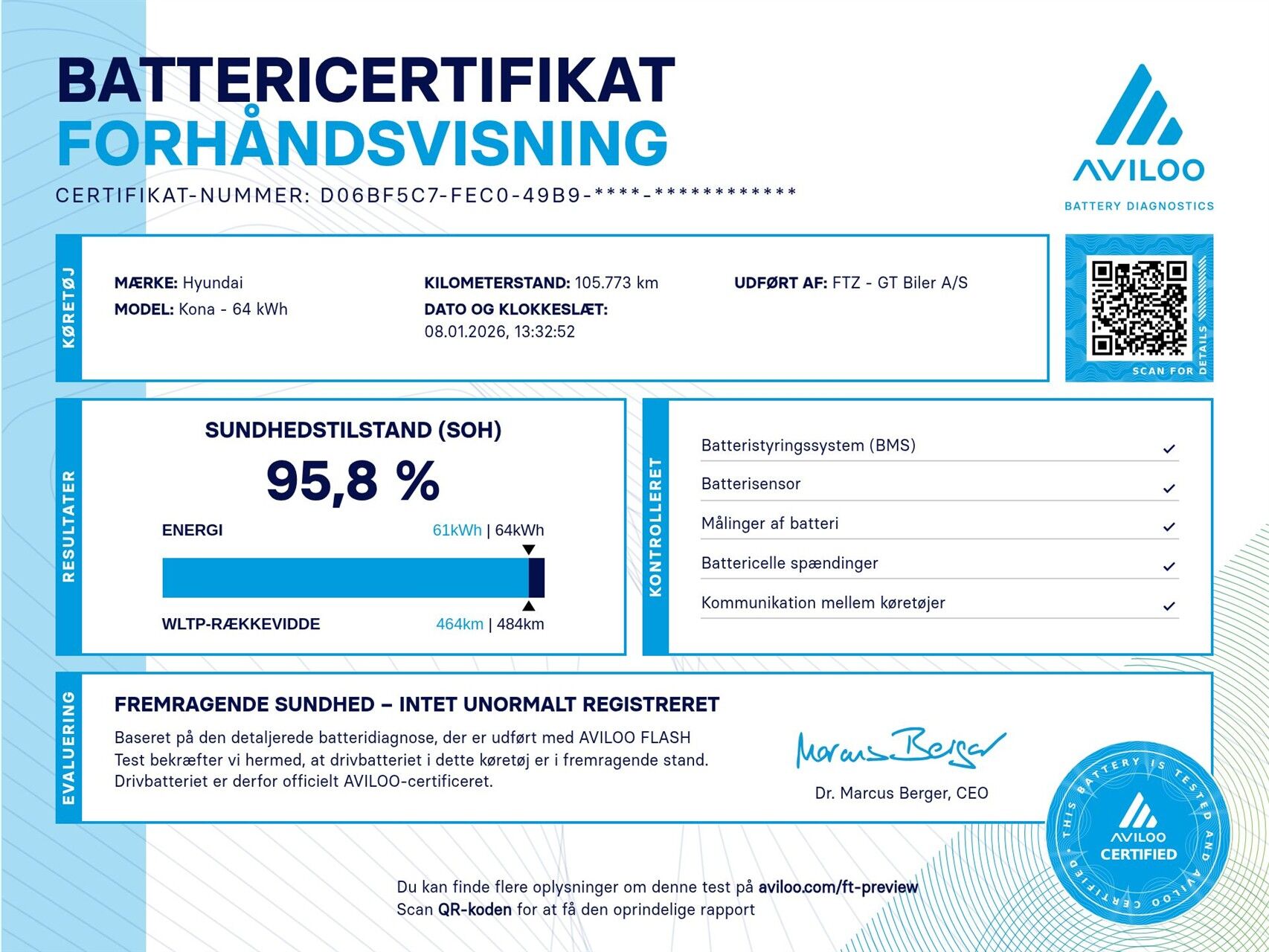 Billede af Hyundai Kona EL Premium 204HK 5d Aut.