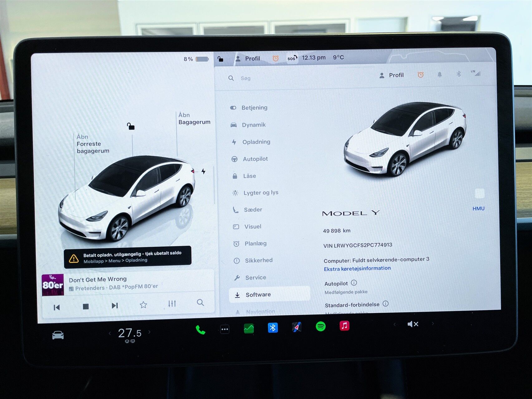 Billede af Tesla Model Y EL RWD 299HK 5d Aut.