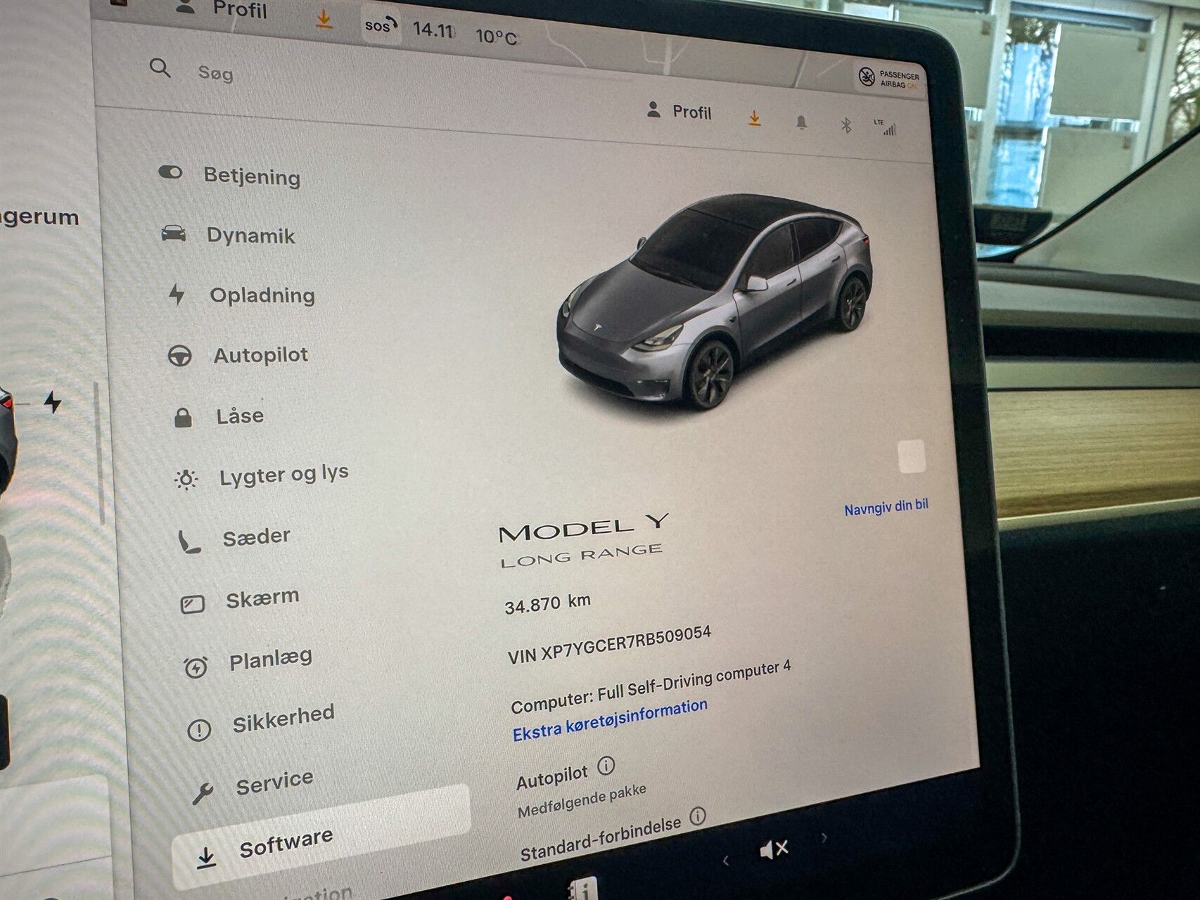 Billede af Tesla Model Y EL Long Range RWD 347HK 5d Aut.