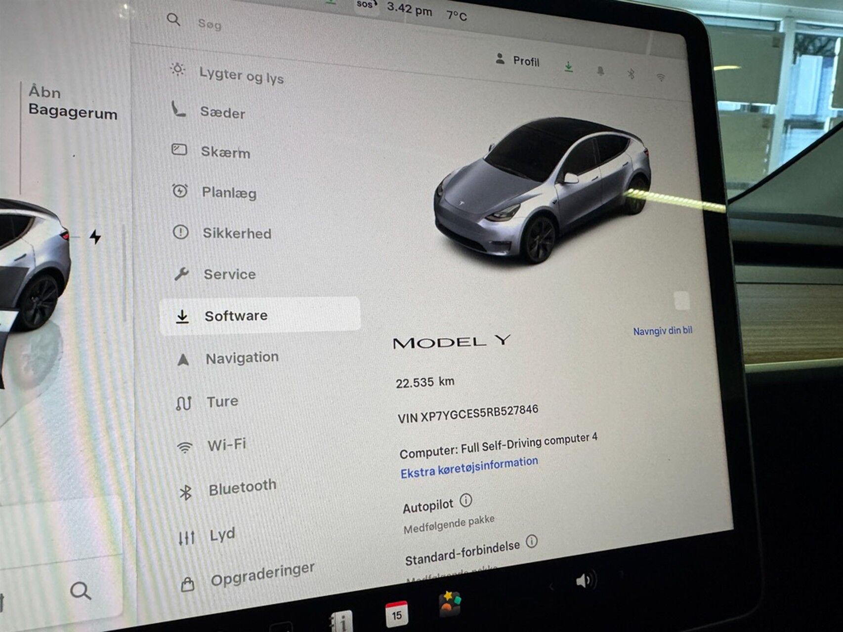 Billede af Tesla Model Y EL RWD 299HK 5d Aut.