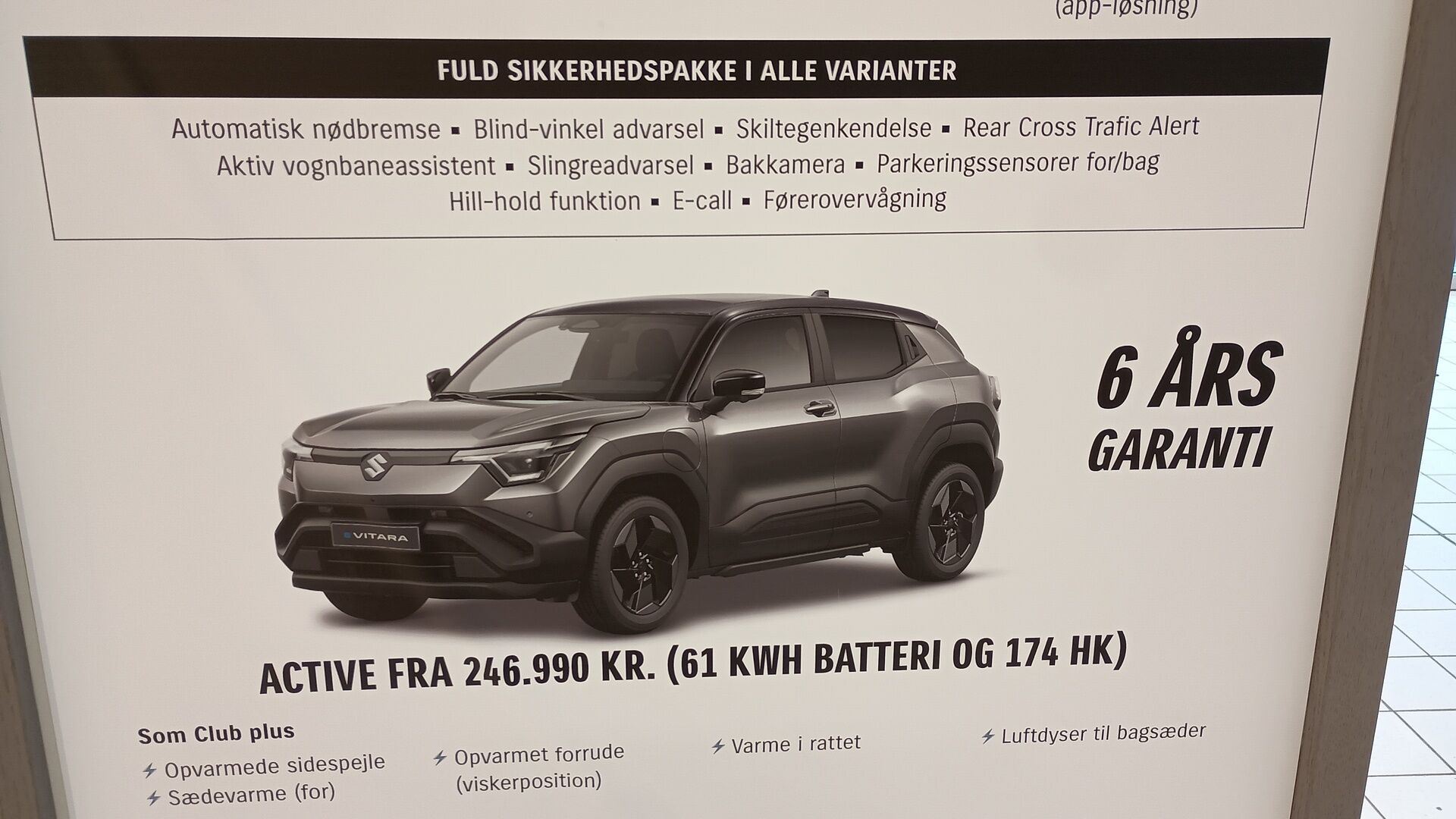 Billede af Suzuki eVitara EL Active 174HK 5d Aut.