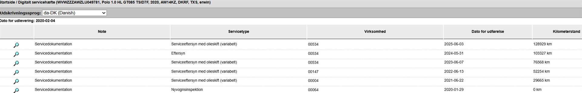 Billede af VW Polo 1,0 TSI Highline DSG 115HK 5d 7g Aut.