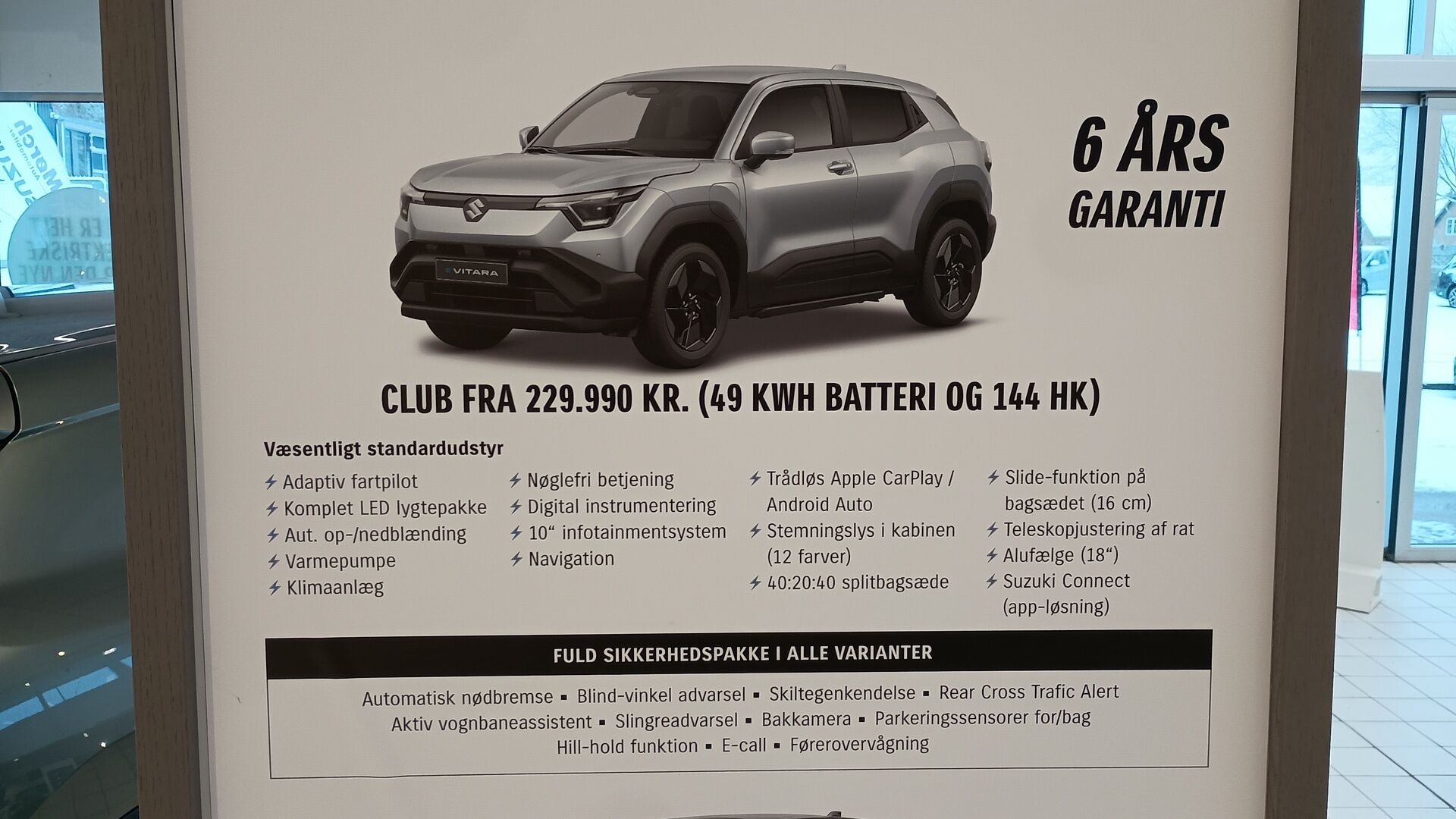 Billede af Suzuki eVitara EL Club 144HK 5d Aut.