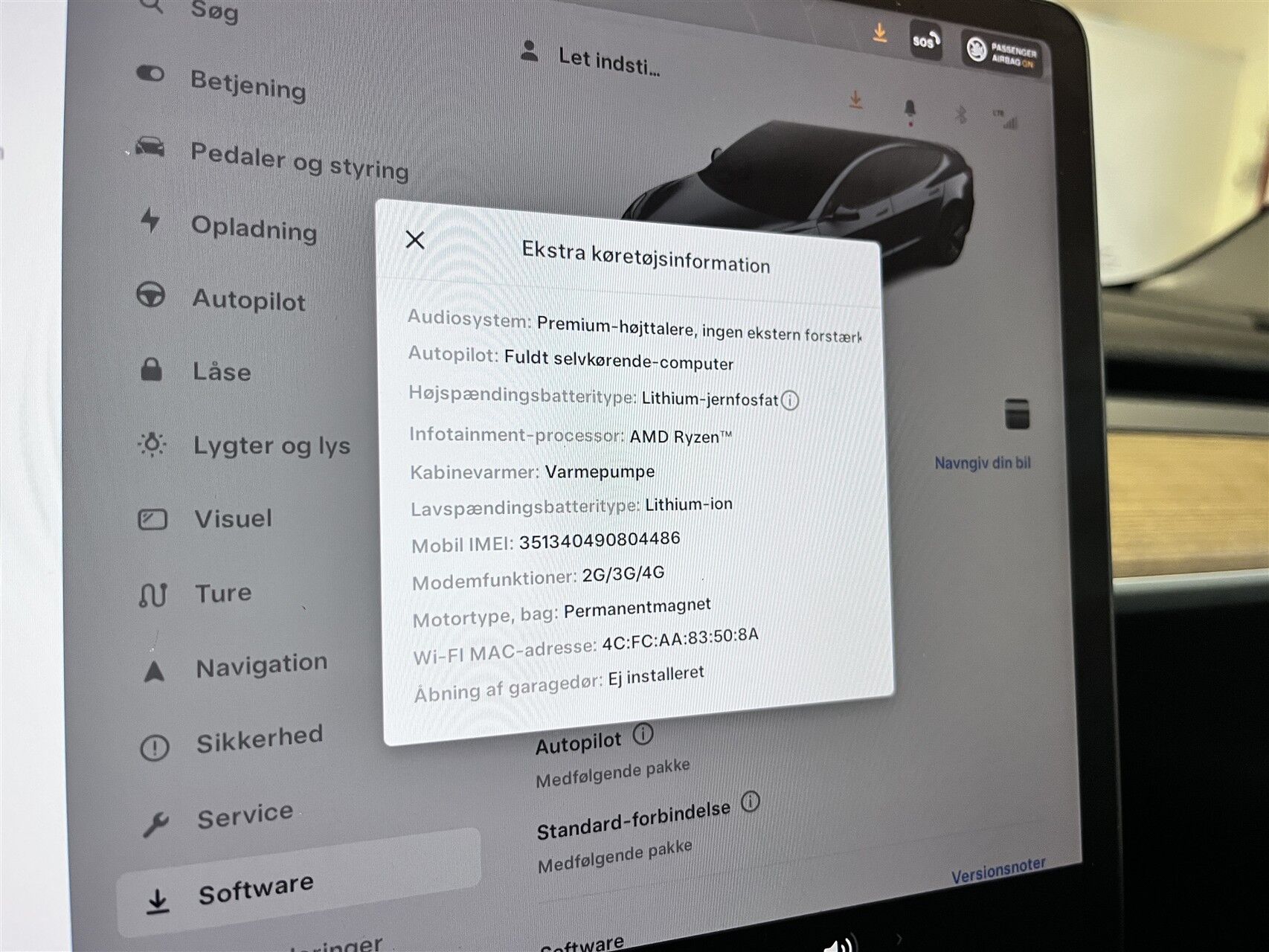 Billede af Tesla Model 3 EL Standard Range 283HK Aut.