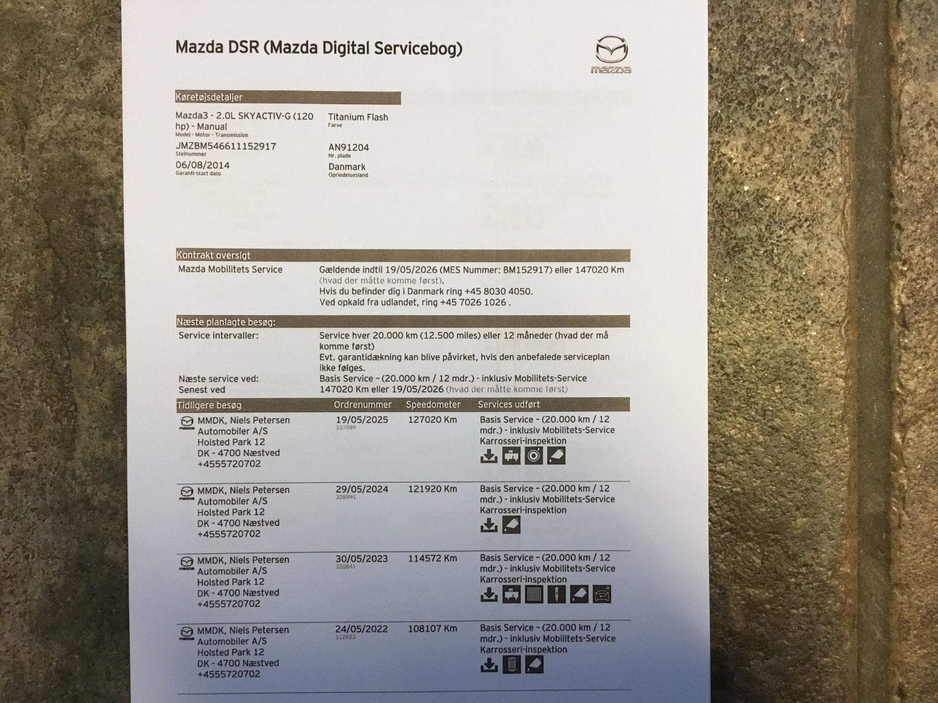 Billede af Mazda 3 2,0 Skyactiv-G Vision 120HK 5d 6g