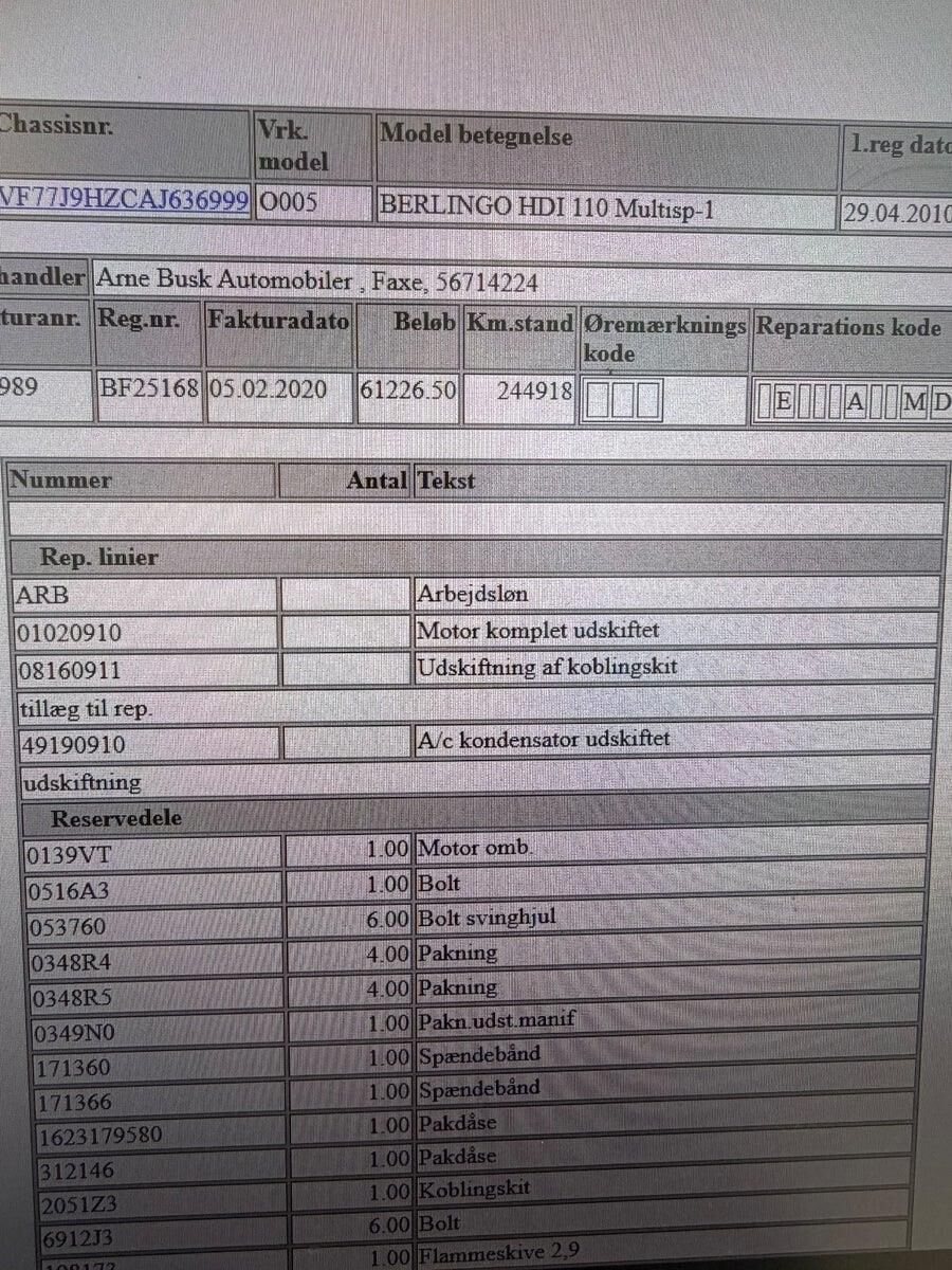 Billede af Citroën Berlingo 1,6 HDI 16V Multispace 110HK
