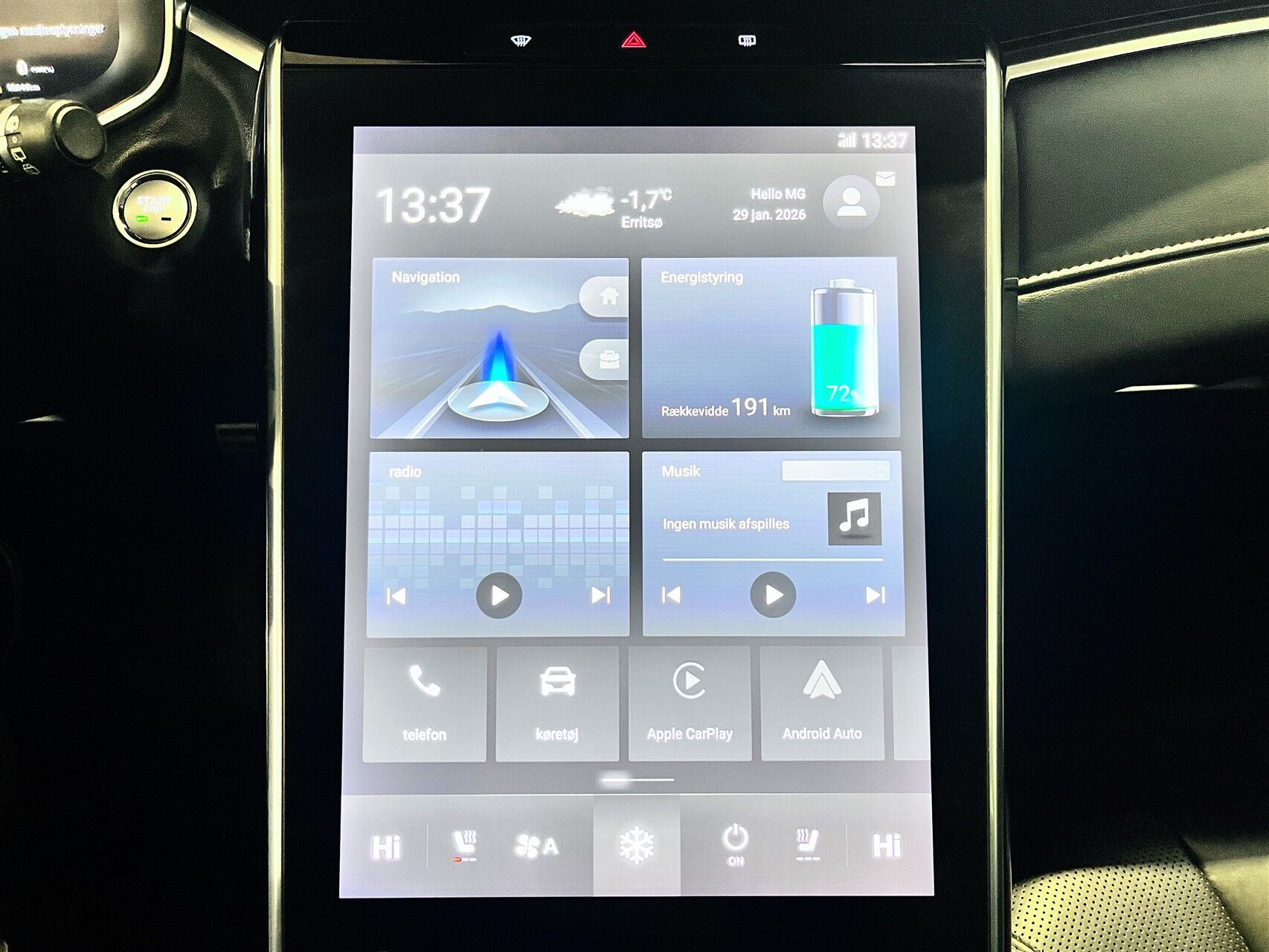 Billede af MG Marvel R EL Performance 4x4 288HK 5d Aut.