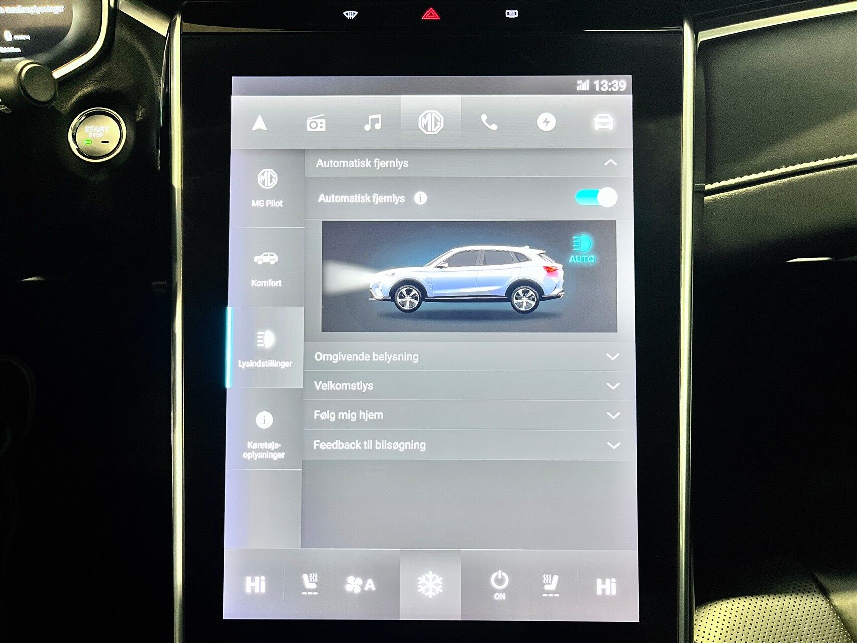 Billede af MG Marvel R EL Performance 4x4 288HK 5d Aut.