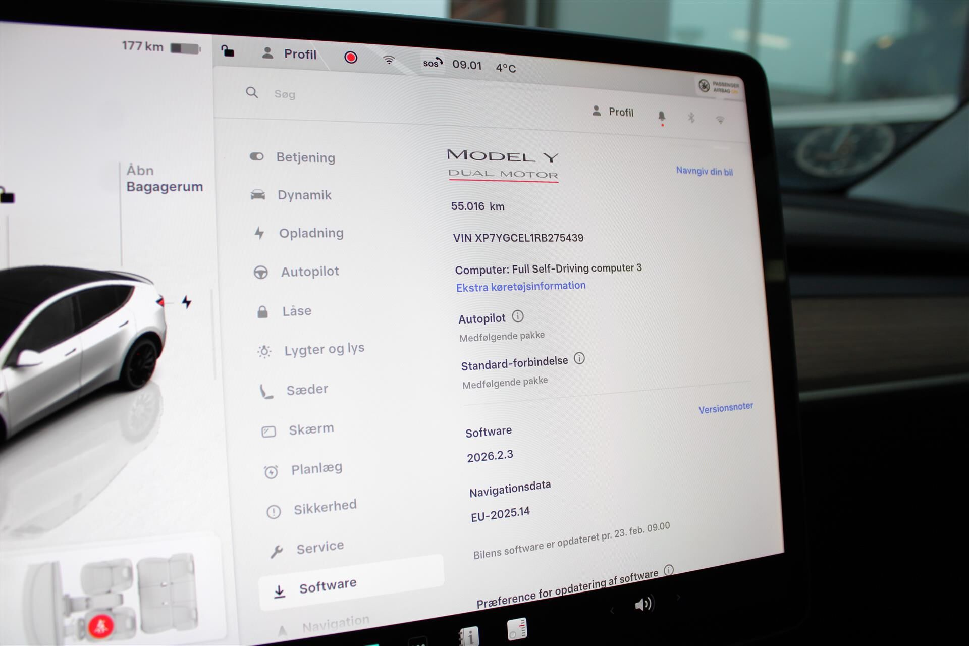 Billede af Tesla Model Y EL Performance AWD 534HK 5d Aut.
