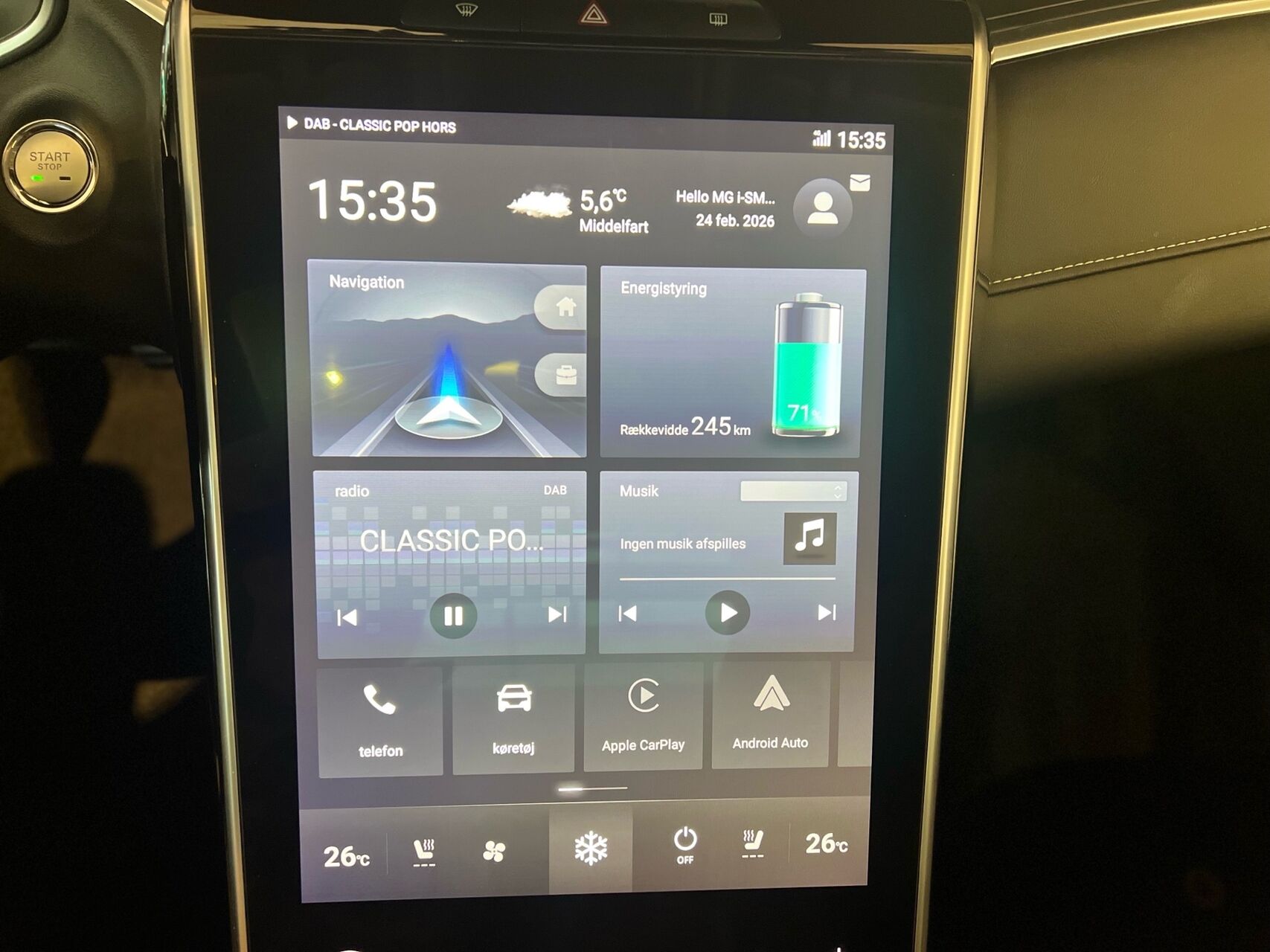 Billede af MG Marvel R EL Luxury 180HK 5d Aut.