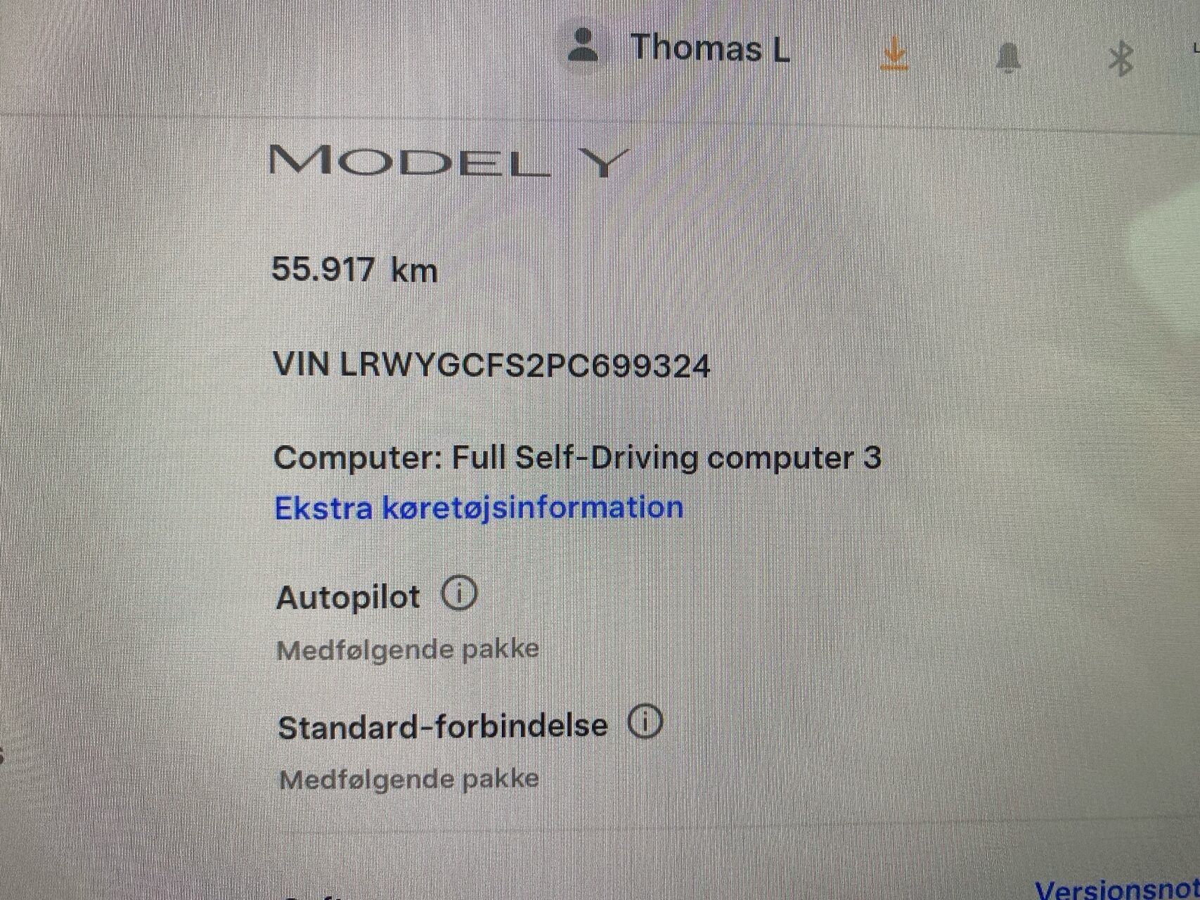 Billede af Tesla Model Y EL RWD 299HK 5d Aut.