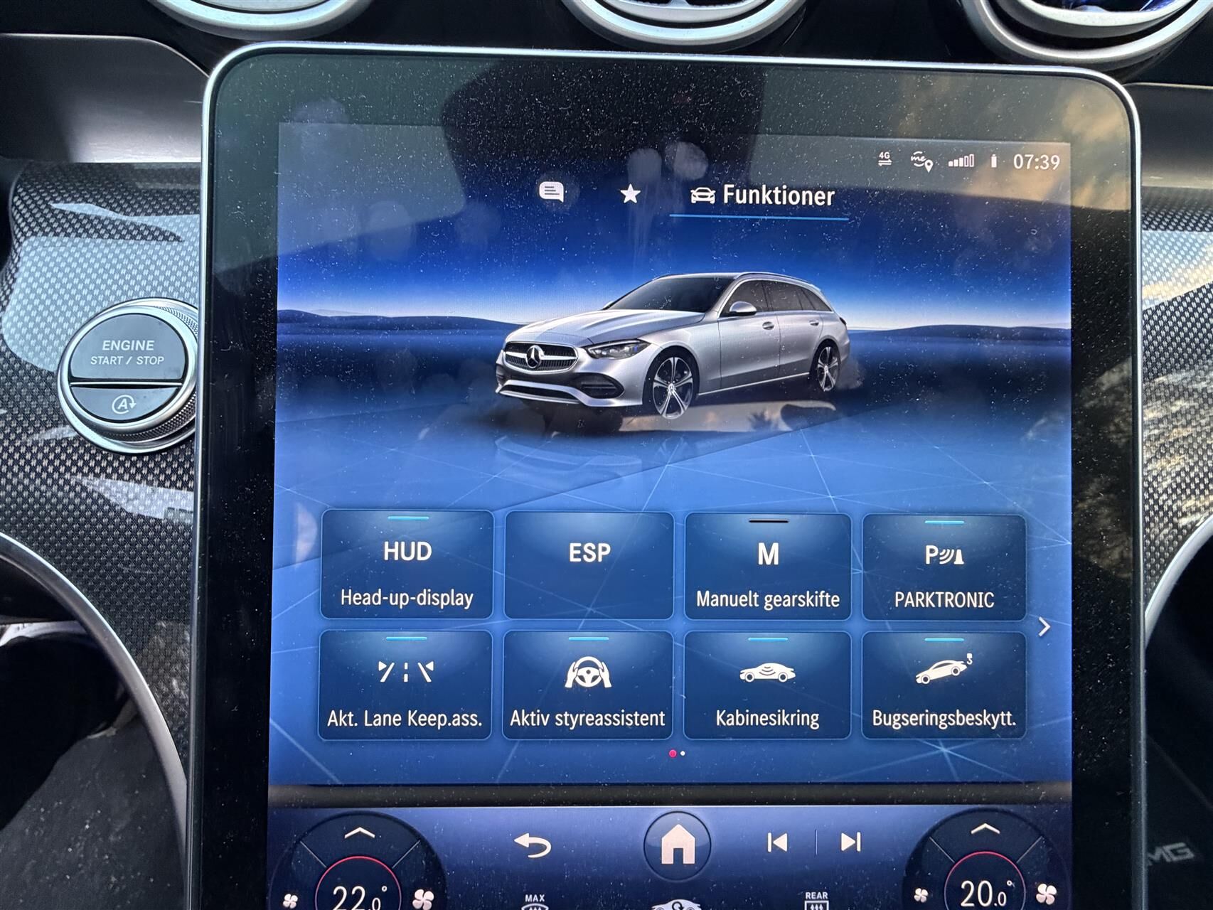 Billede af Mercedes-Benz C220 d T 2,0 CDI  Mild hybrid AMG Line 9G-Tronic 200HK Stc Aut.